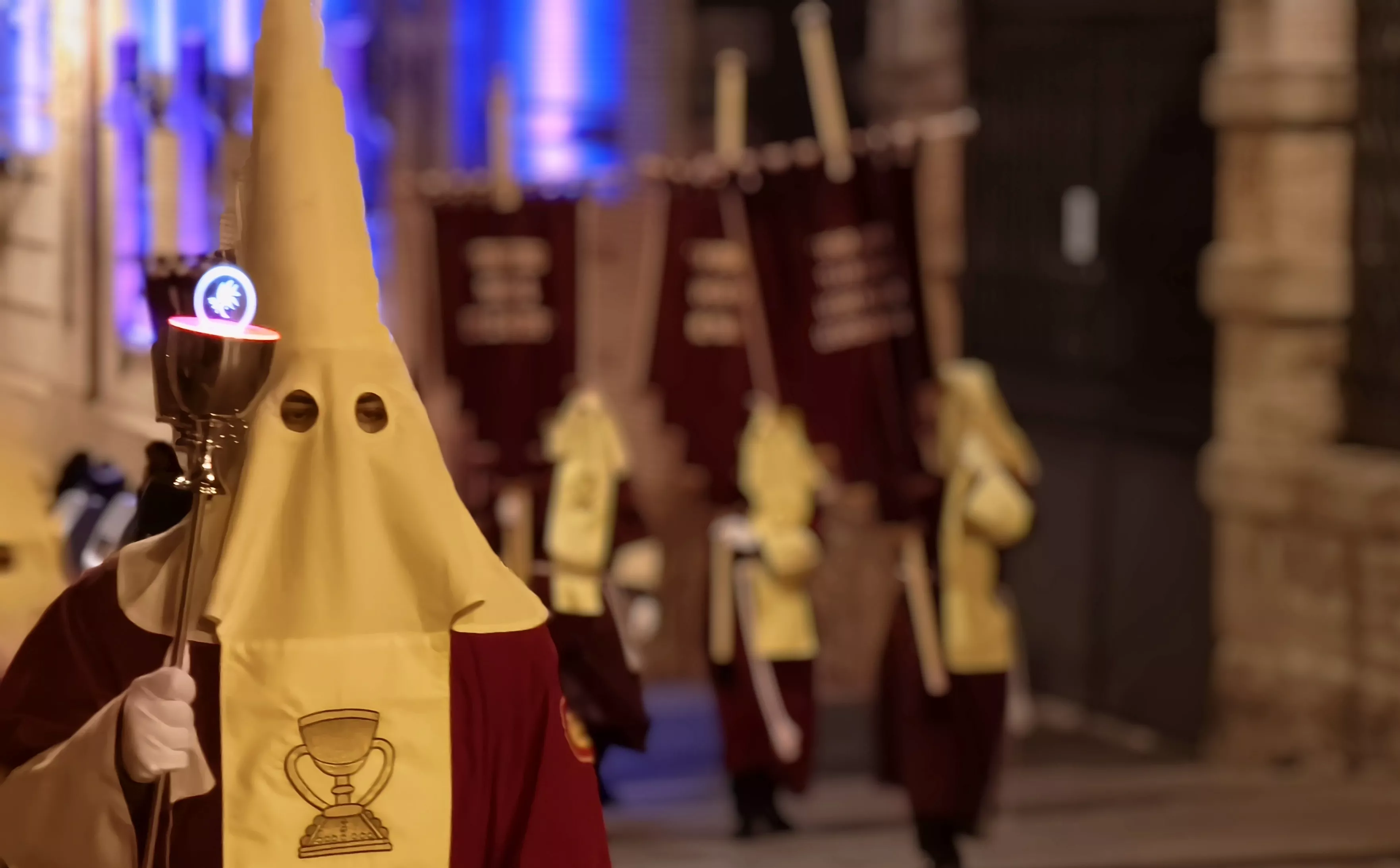 Procesión del Cenáculo de la Cofradía Salesiana del Santo Cáliz. Foto María José Sampietro