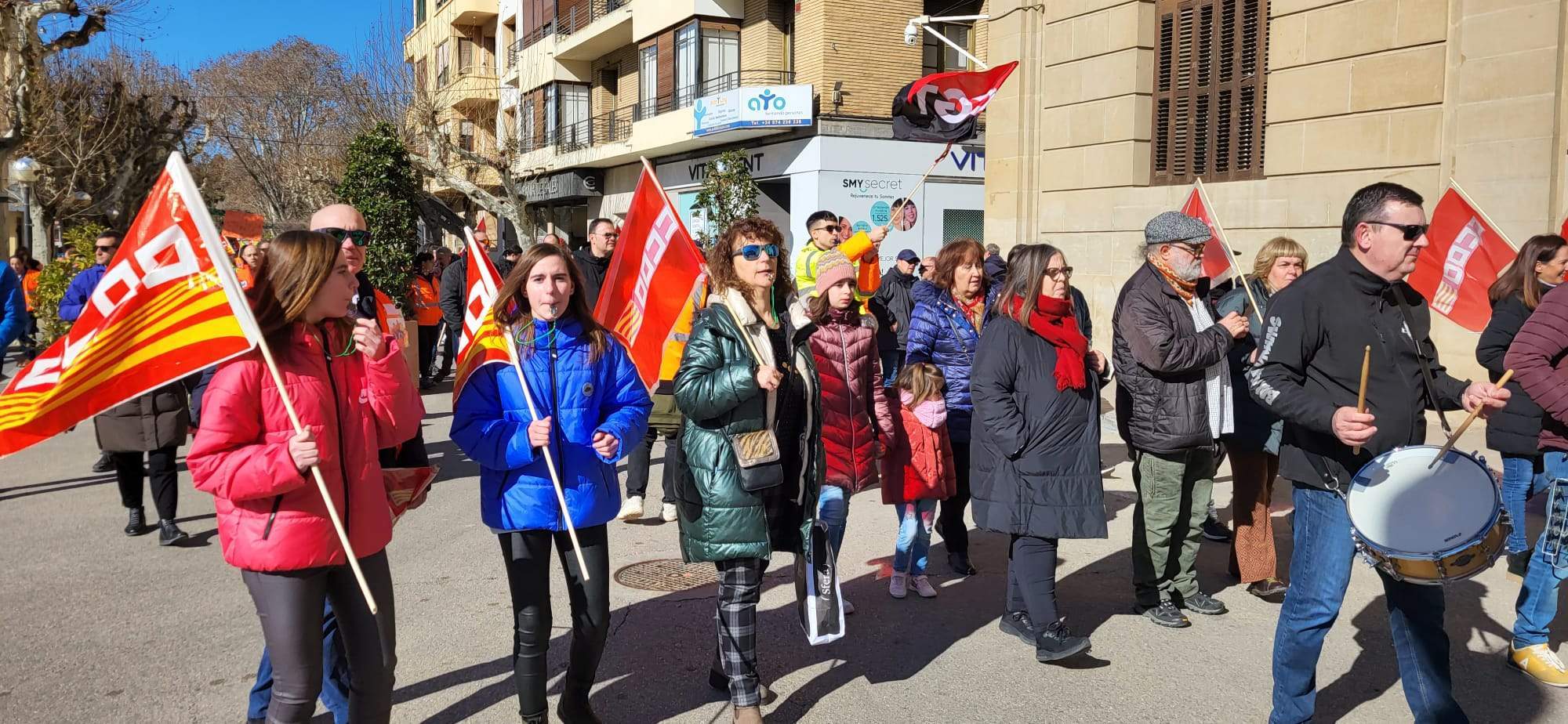 Manifestación del Transporte Sanitario en Huesca