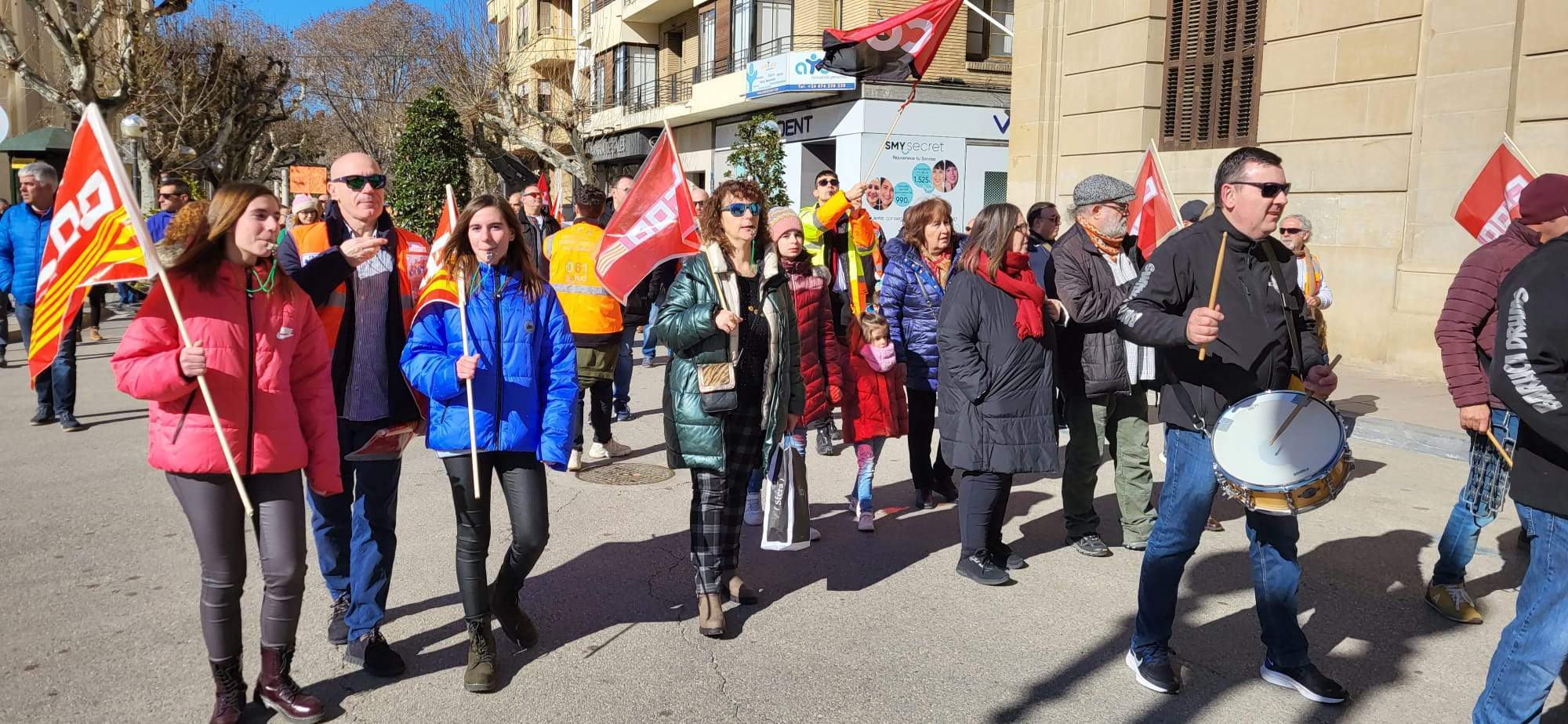 Manifestación del Transporte Sanitario en Huesca