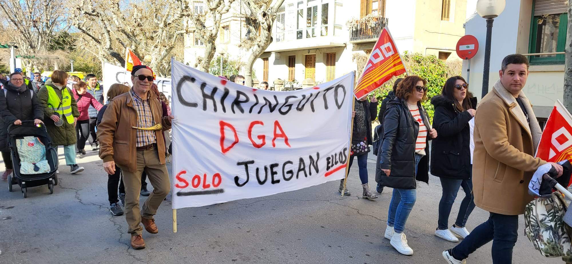 Manifestación del Transporte Sanitario en Huesca