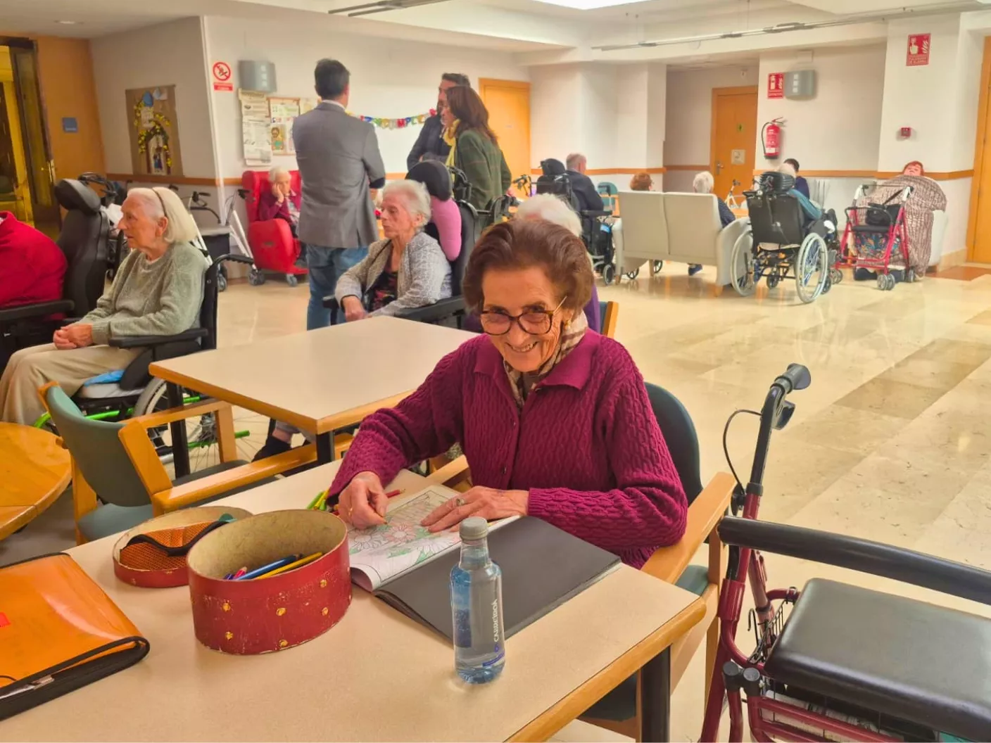 Visita a la nueva unidad de convivencia de la Residencia Sagrada Familia. 