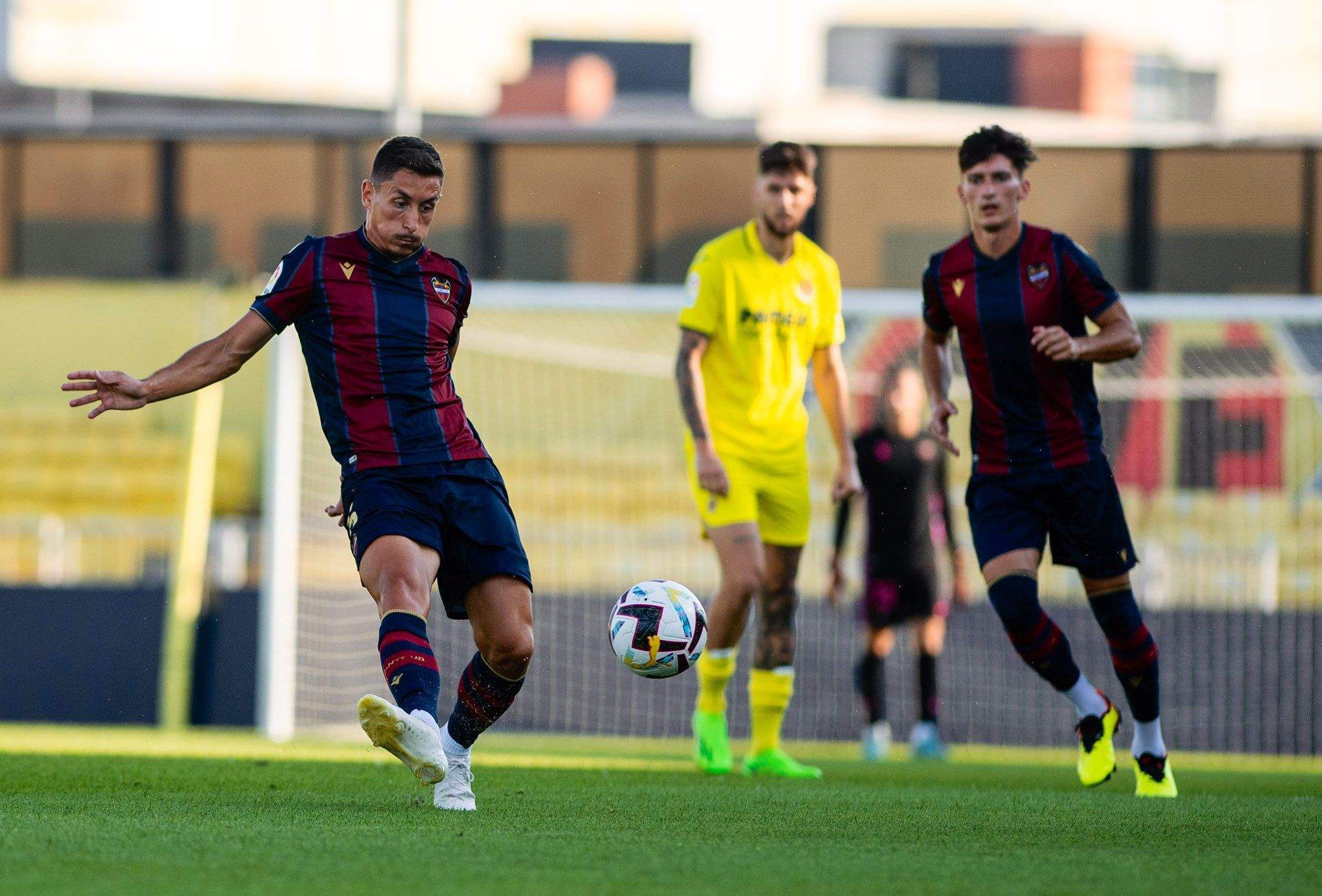 Un momento de la derrota del Levante ante el Villarreal. Foto: UD Levante