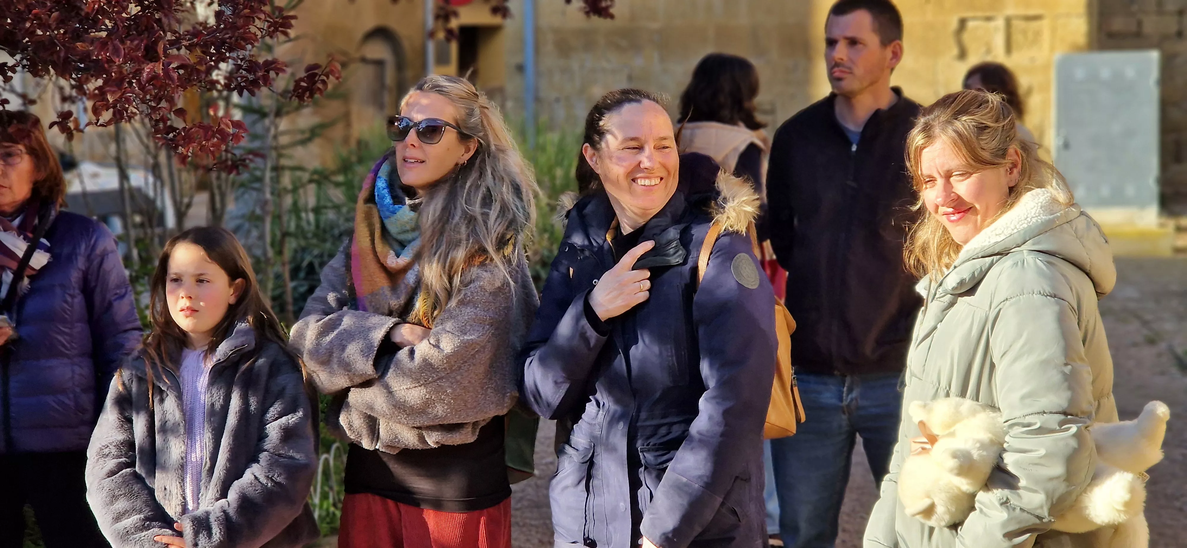 Concentración en Loporzano. Foto Myriam Martínez