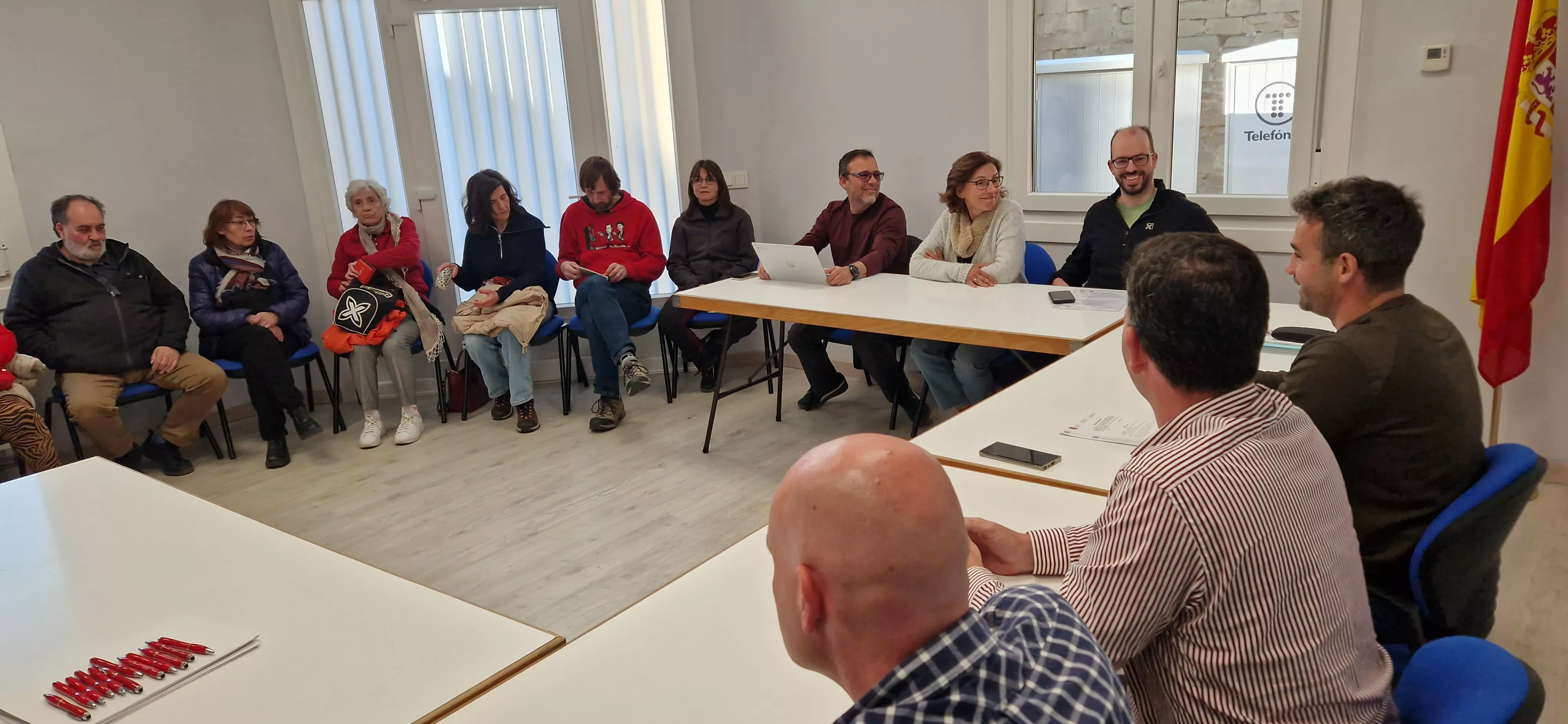 Pleno del Ayuntamiento de Loporzano. Foto Myriam Martínez