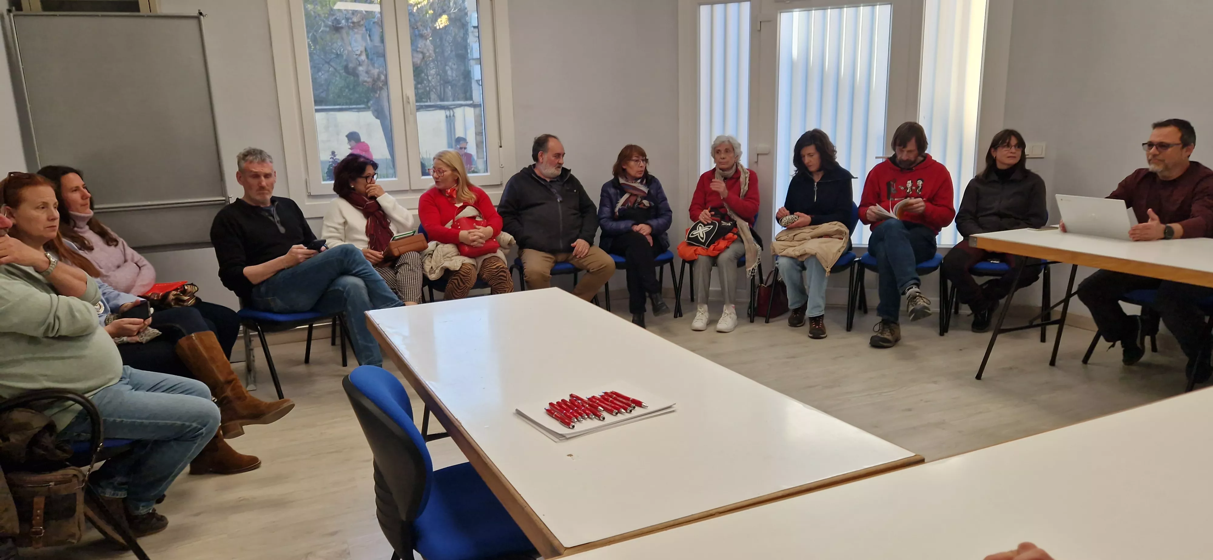 Pleno del Ayuntamiento de Loporzano. Foto Myriam Martínez