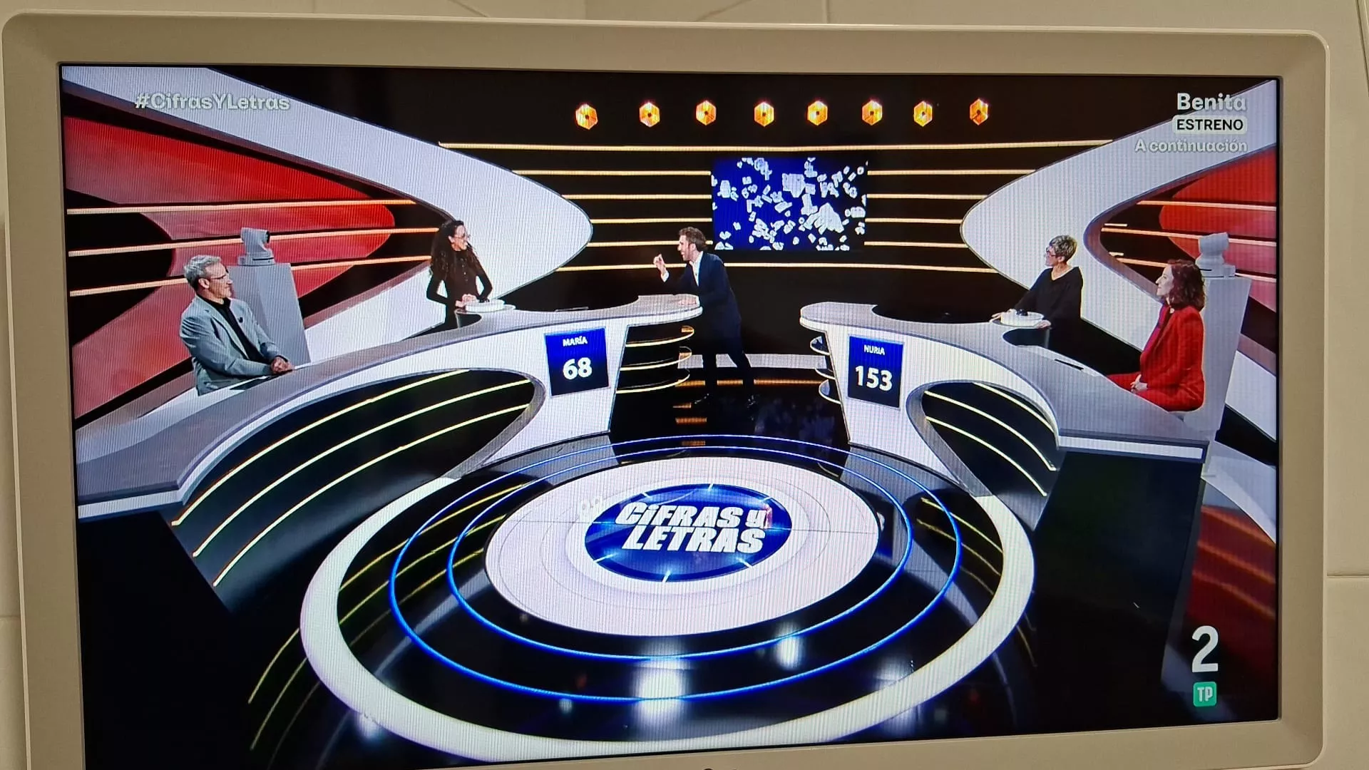 El resultado final de Cifras y Letras antes del bote, con Nuria vencedora