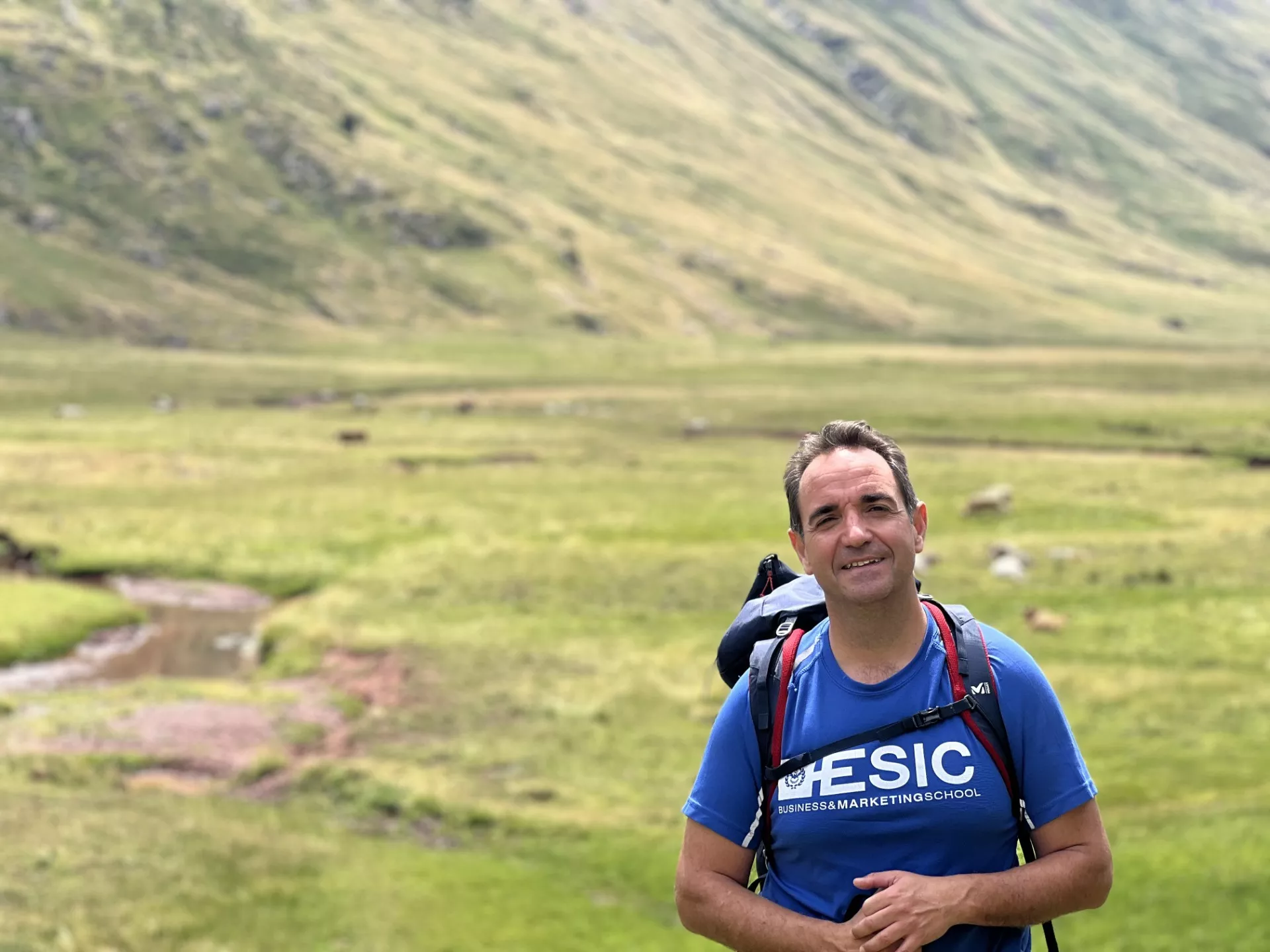 Antonio Sangó en una de sus pasiones, el contacto con la naturaleza