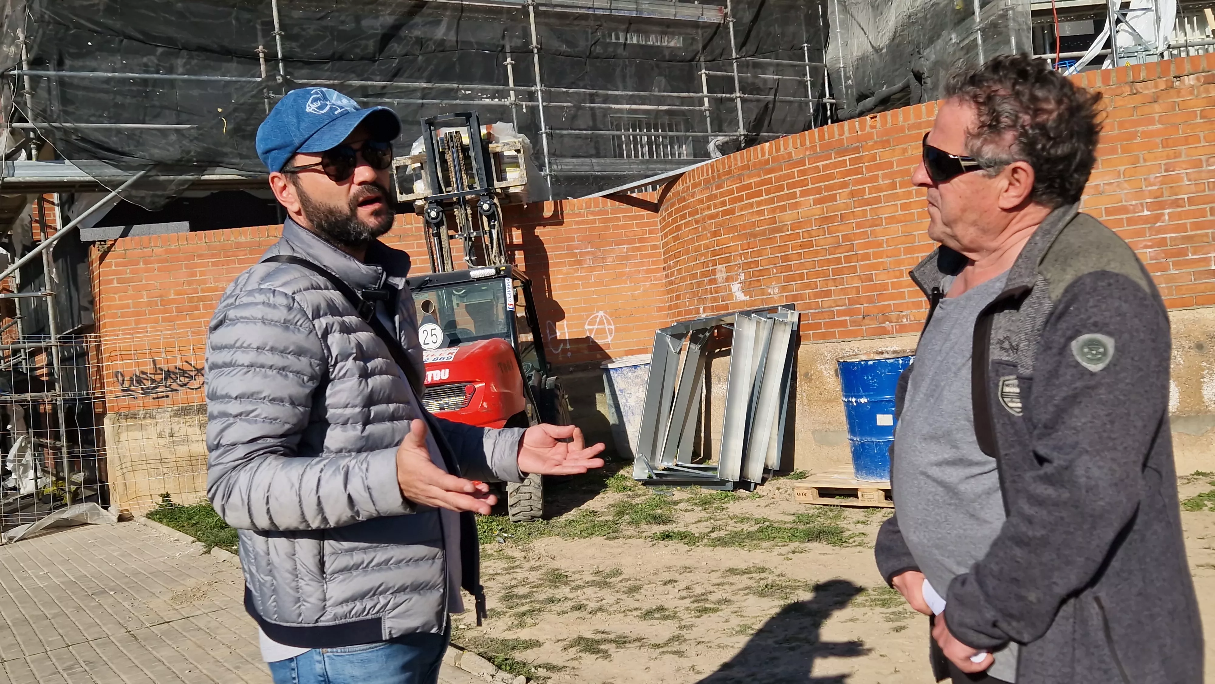 Florián Ghita y Jesús Pueyo. Foto Myriam Martínez. Actuación en el bloque III de “Estrecho Quinto” de Huesca. Foto Myriam Martínez