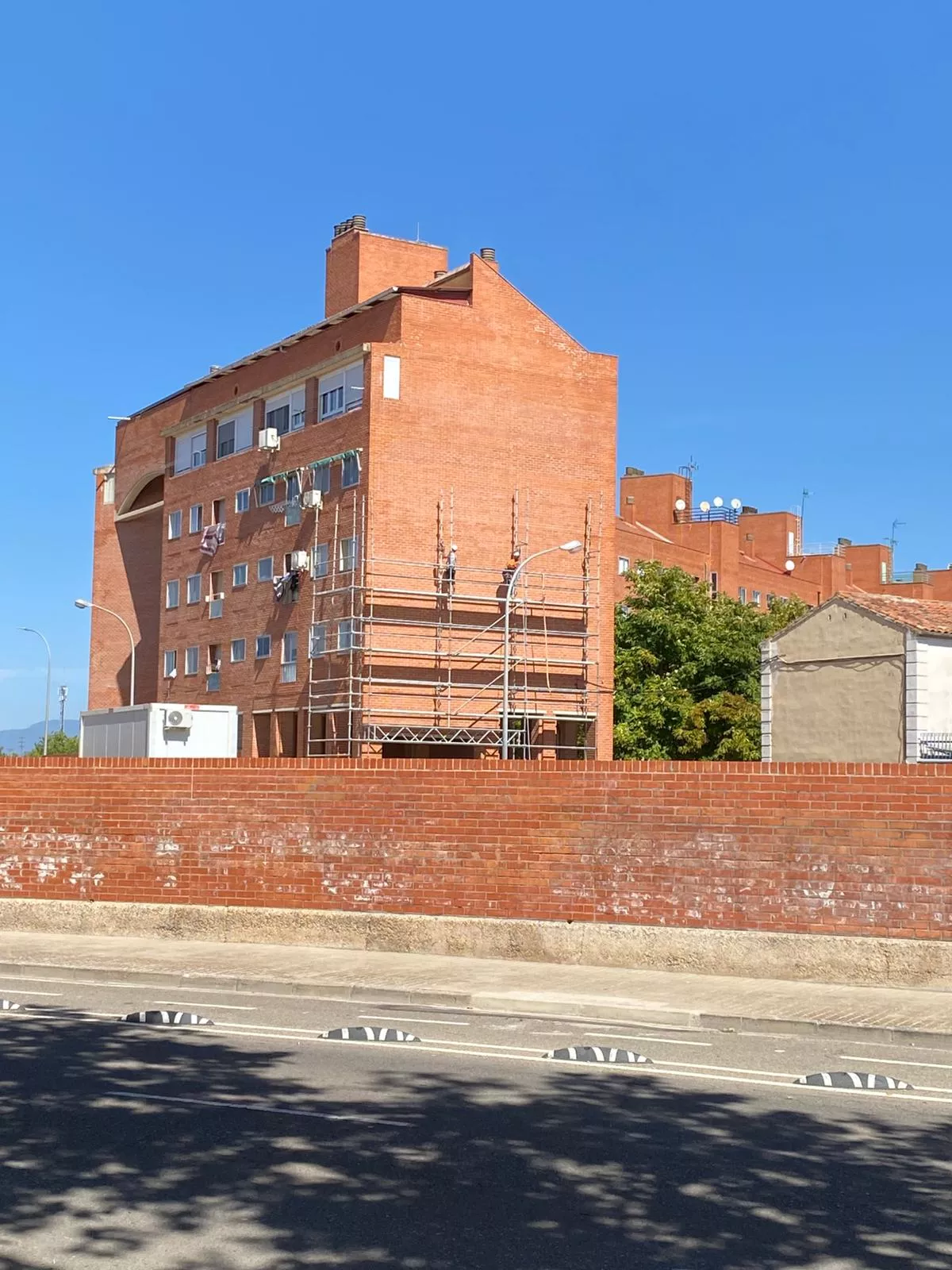 Actuación en el bloque III de “Estrecho Quinto” de Huesca.