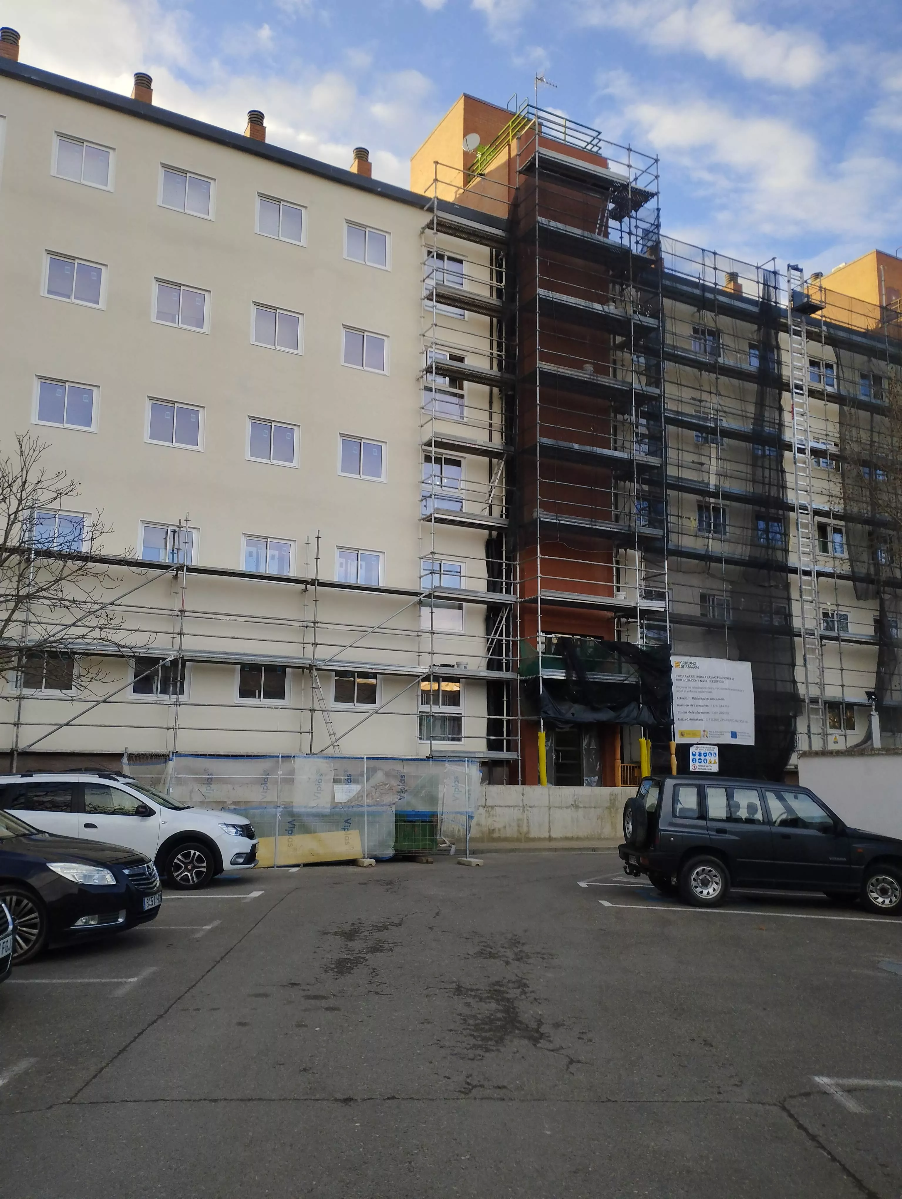 Actuación en el bloque III de “Estrecho Quinto” de Huesca.