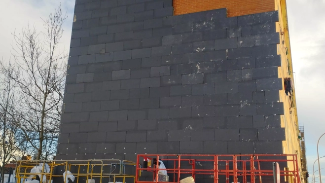 Actuación en el bloque III de “Estrecho Quinto” de Huesca.