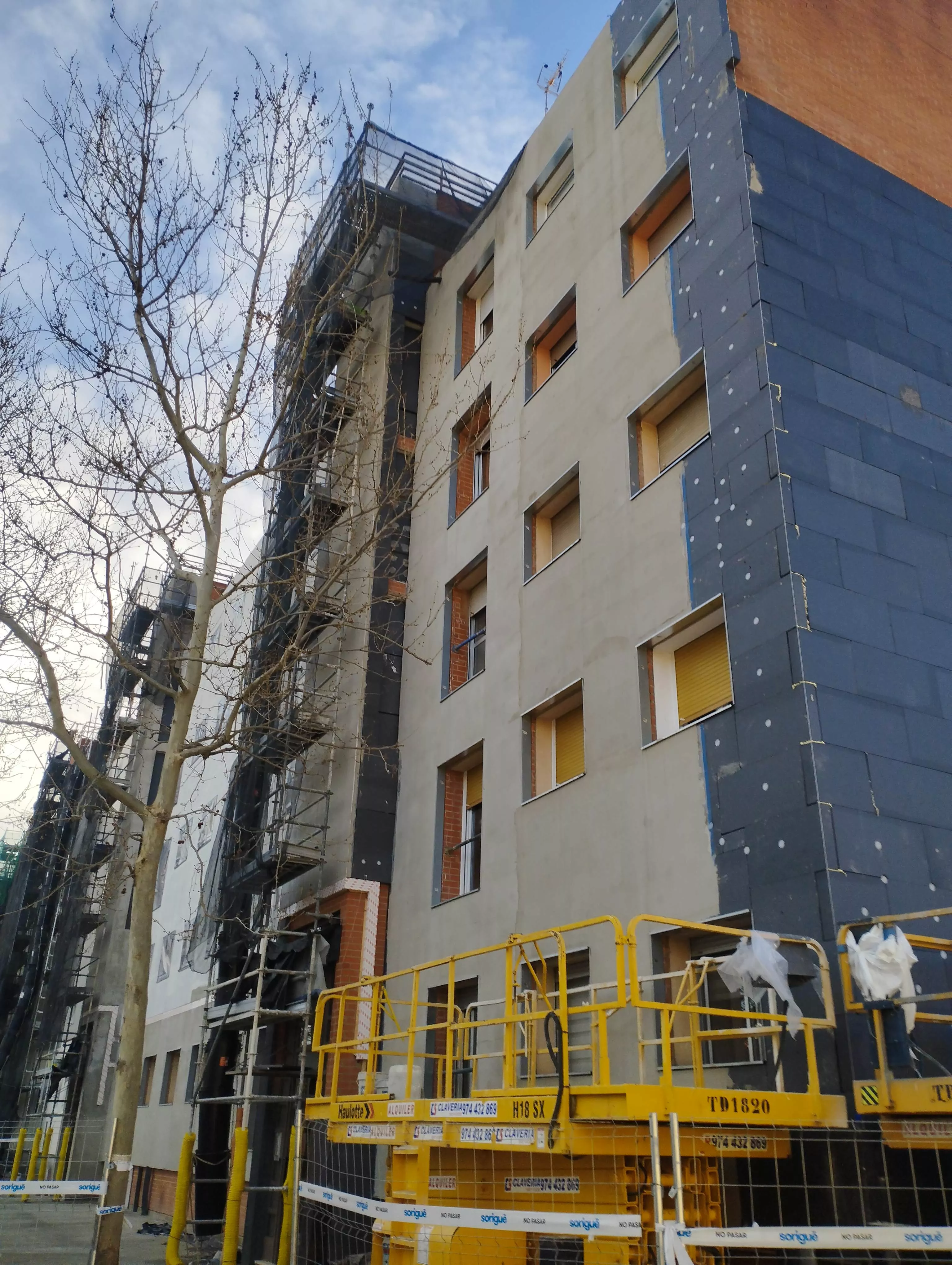 Actuación en el bloque III de “Estrecho Quinto” de Huesca.