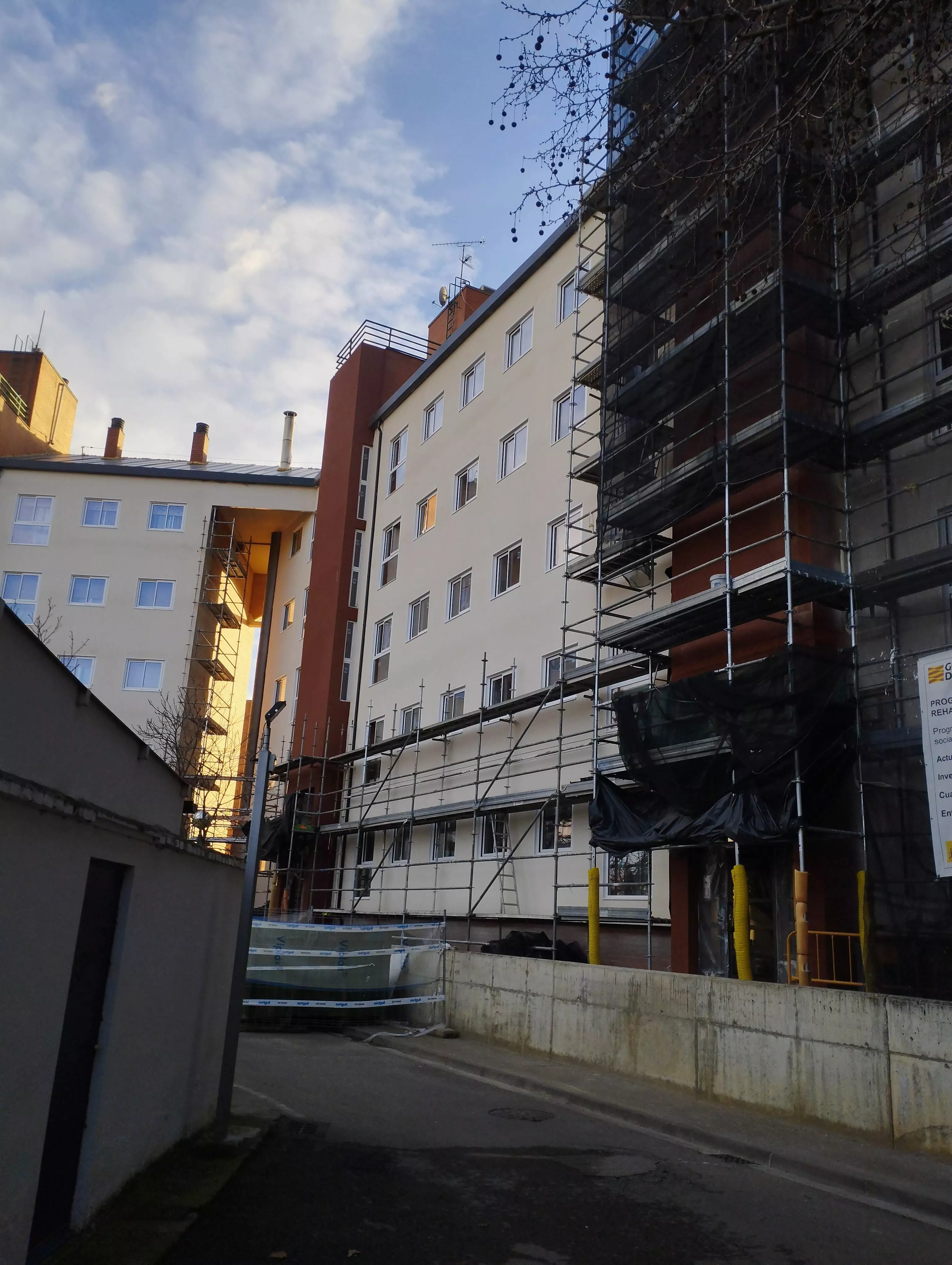 Actuación en el bloque III de “Estrecho Quinto” de Huesca.