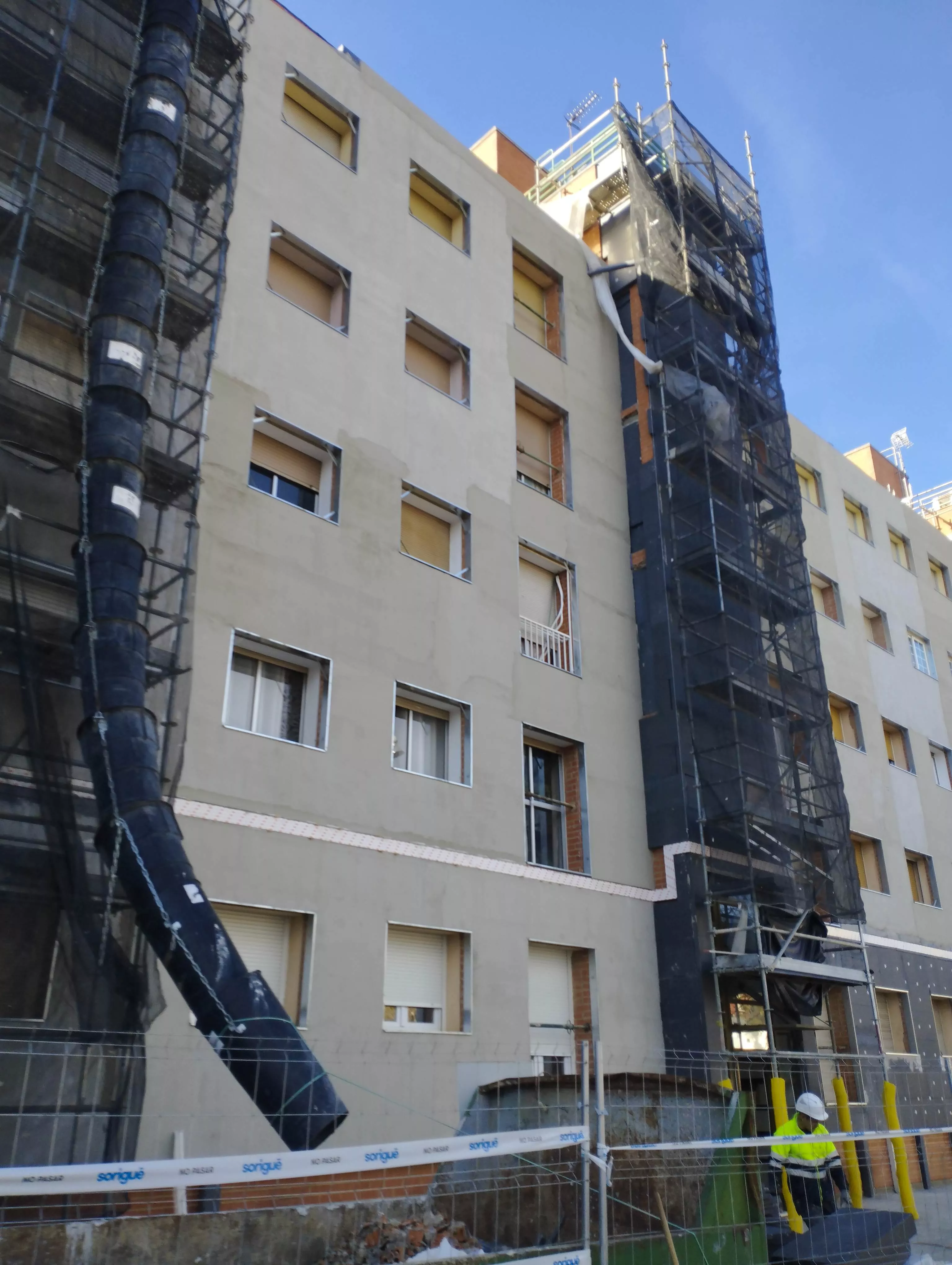 Actuación en el bloque III de “Estrecho Quinto” de Huesca.