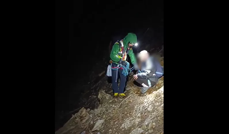 Rescate de dos senderistas en la Senda de los Cazadores en Ordesa.