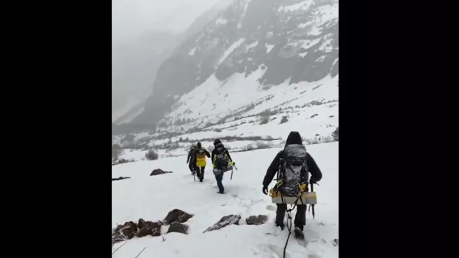 Rescate en el Pico Pineta, en Bielsa.