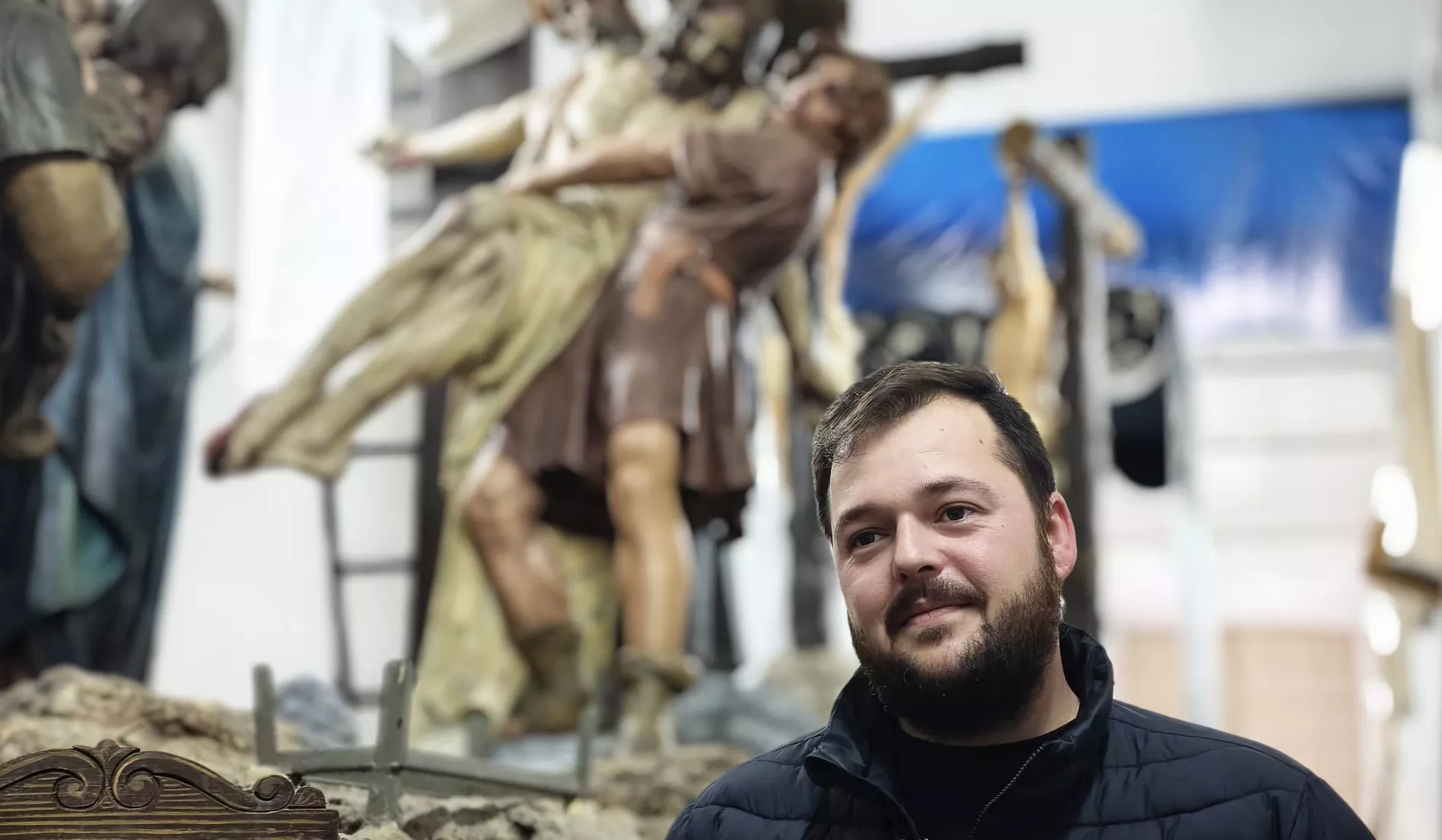 Jorge Barecha, prior de la Cofradía del Descendimiento de la Cruz. Foto María José Sampietro