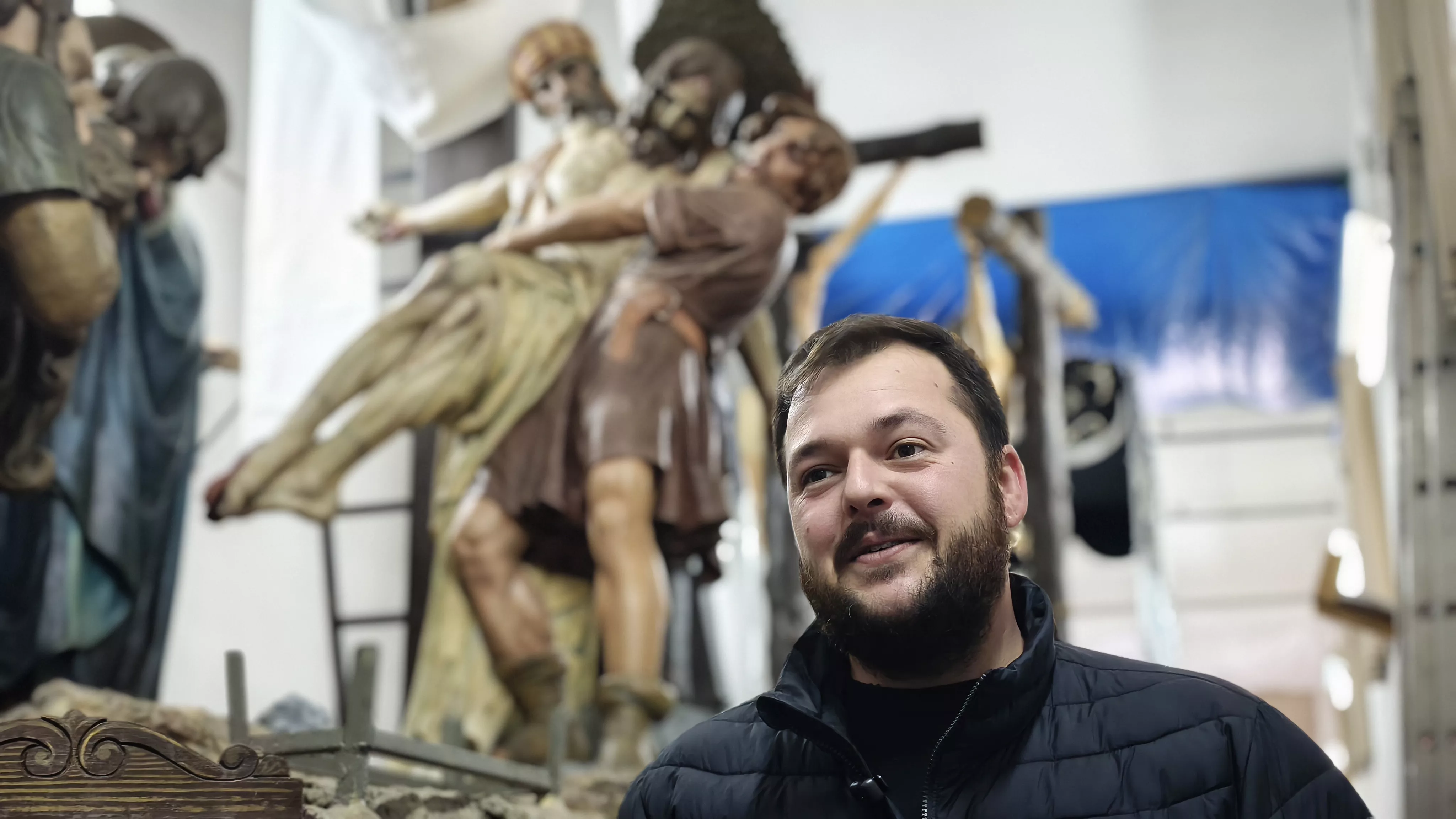 Jorge Barecha, prior de la Cofradía del Descendimiento y Lágrimas de Nuestra Señora. Foto María José Sampietro