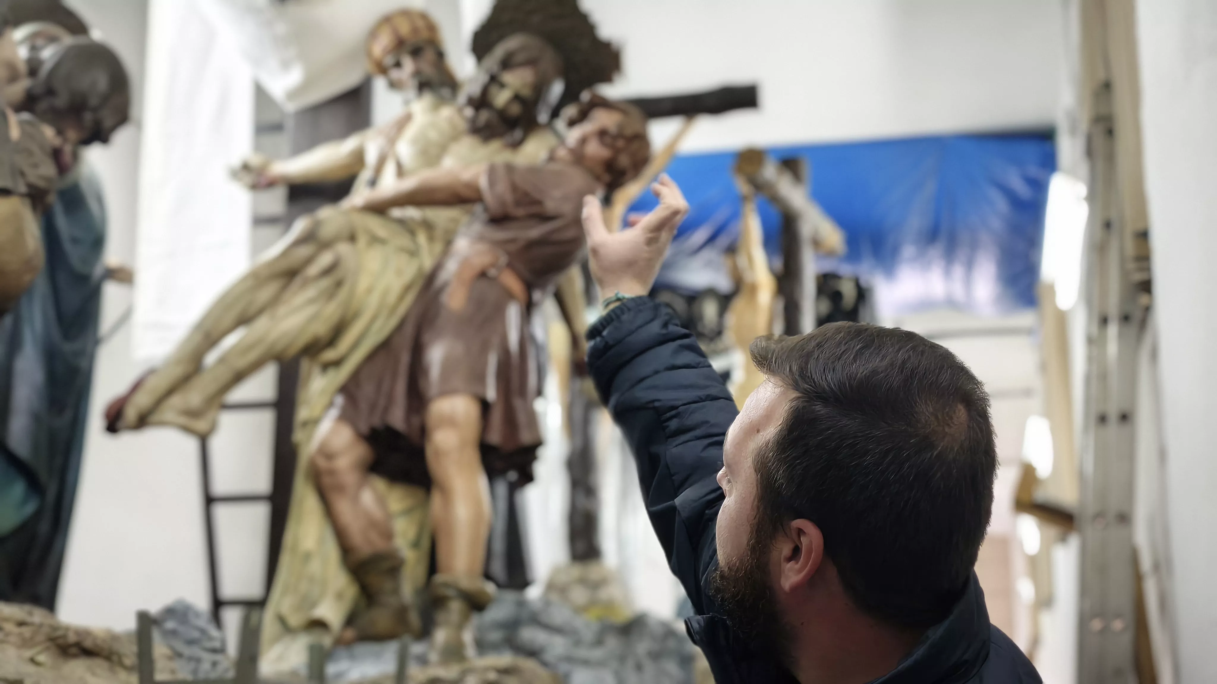 Jorge Barecha, prior de la Cofradía del Descendimiento y Lágrimas de Nuestra Señora. Foto María José Sampietro