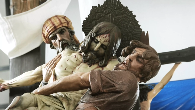 Detalle del paso del Descendimiento. Foto María José Sampietro