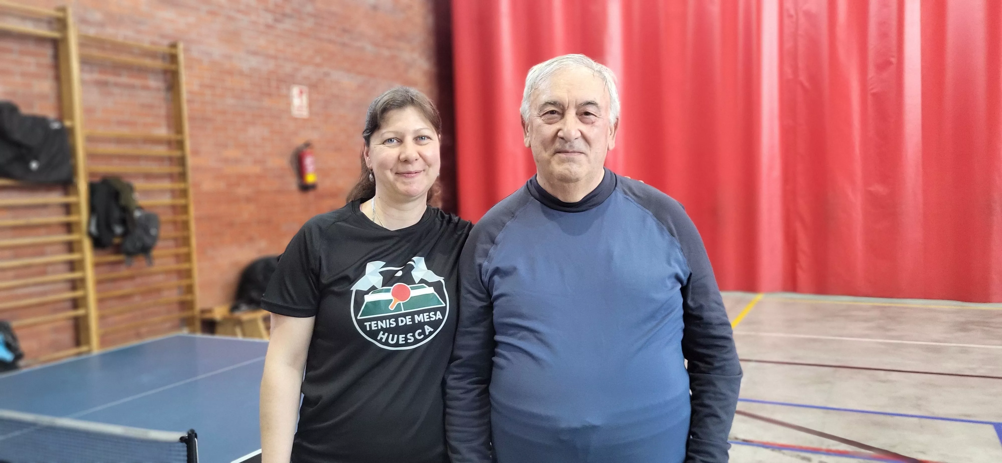 Actividad de la Asociación Tenis de Mesa Huesca en el pabellón del Pío XII. Foto Mercedes Manterola