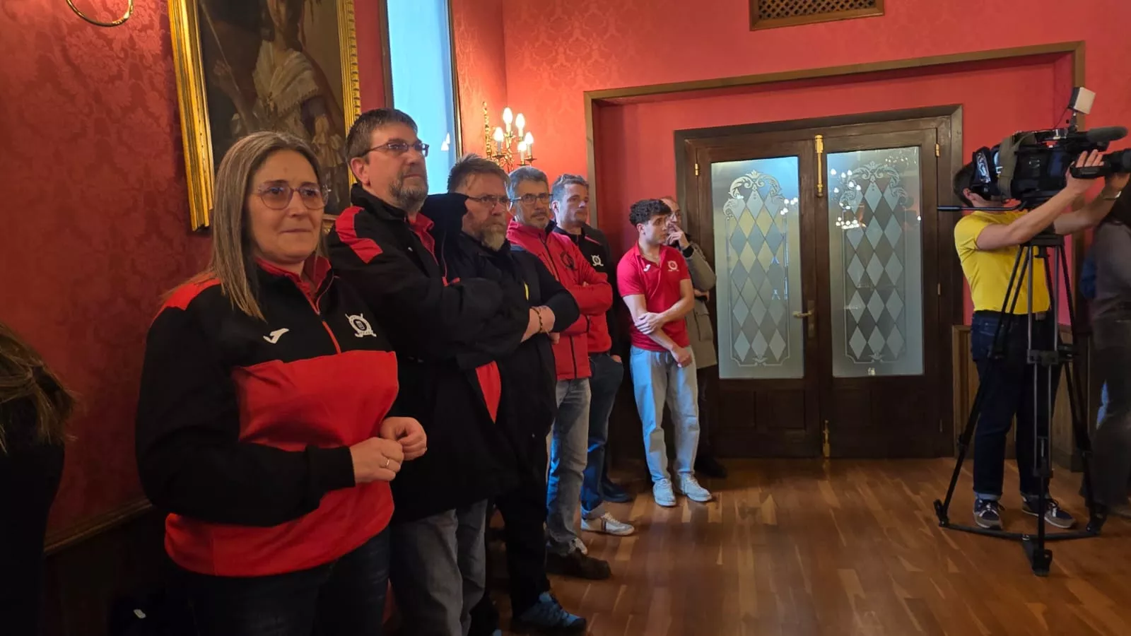 Recepción del Ayuntamiento al Club Hielo Jaca. Foto: Rebeca Ruiz/Jacetania Express