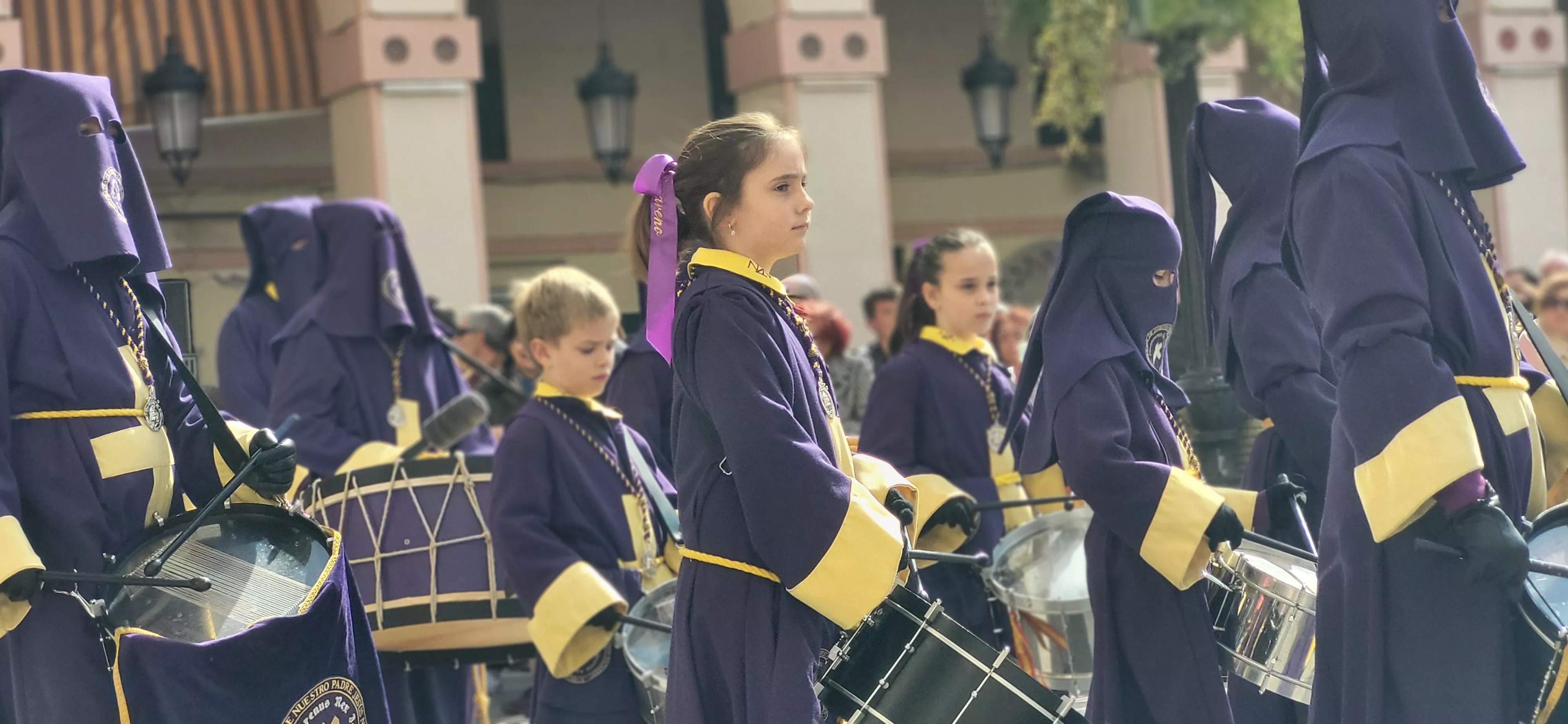 Concentración de Bandas de la Semana Santa oscense. Foto Mercedes Manterola