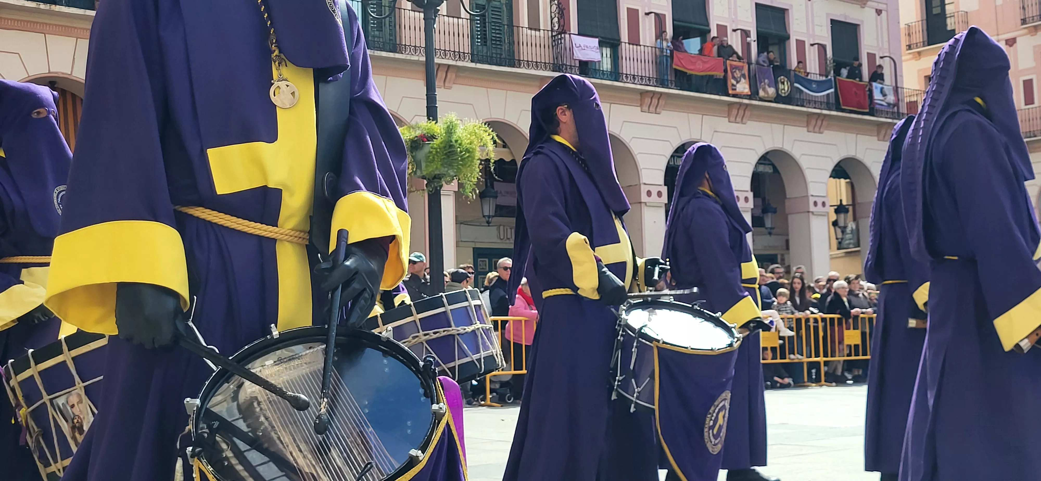 Concentración de Bandas de la Semana Santa oscense. Foto Mercedes Manterola