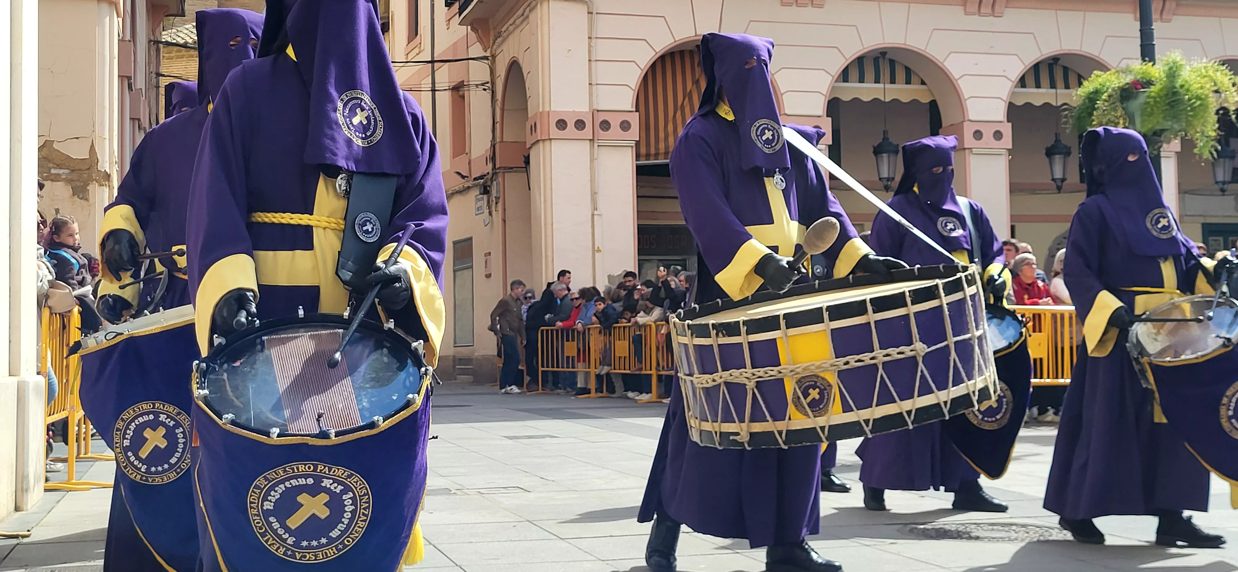 Concentración de Bandas de la Semana Santa oscense. Foto Mercedes Manterola