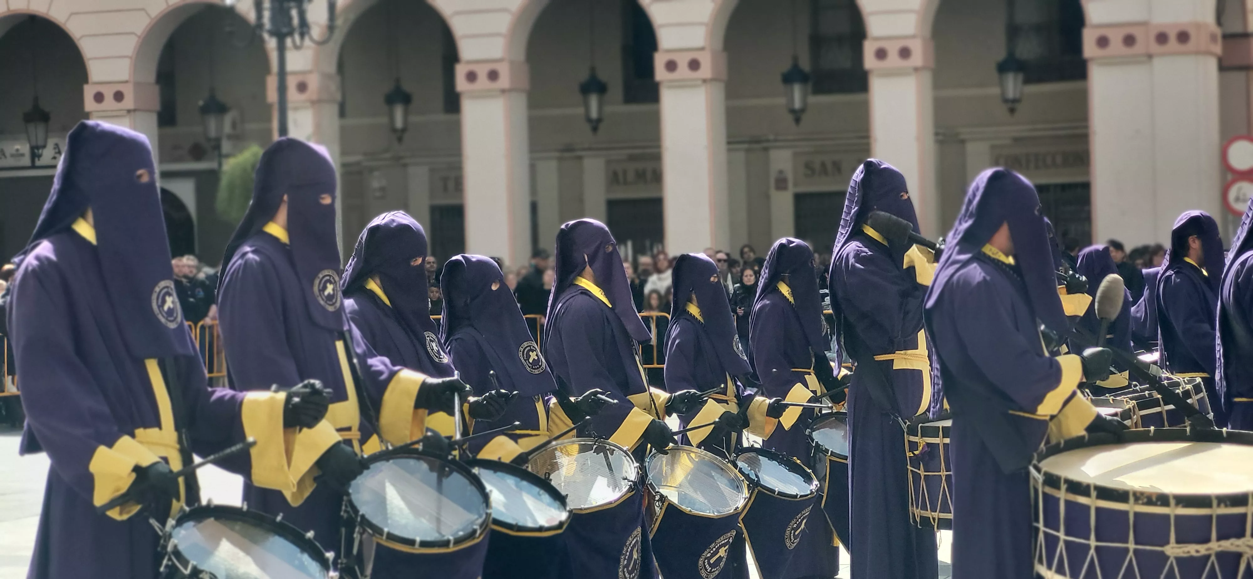 Concentración de Bandas de la Semana Santa oscense. Foto Mercedes Manterola