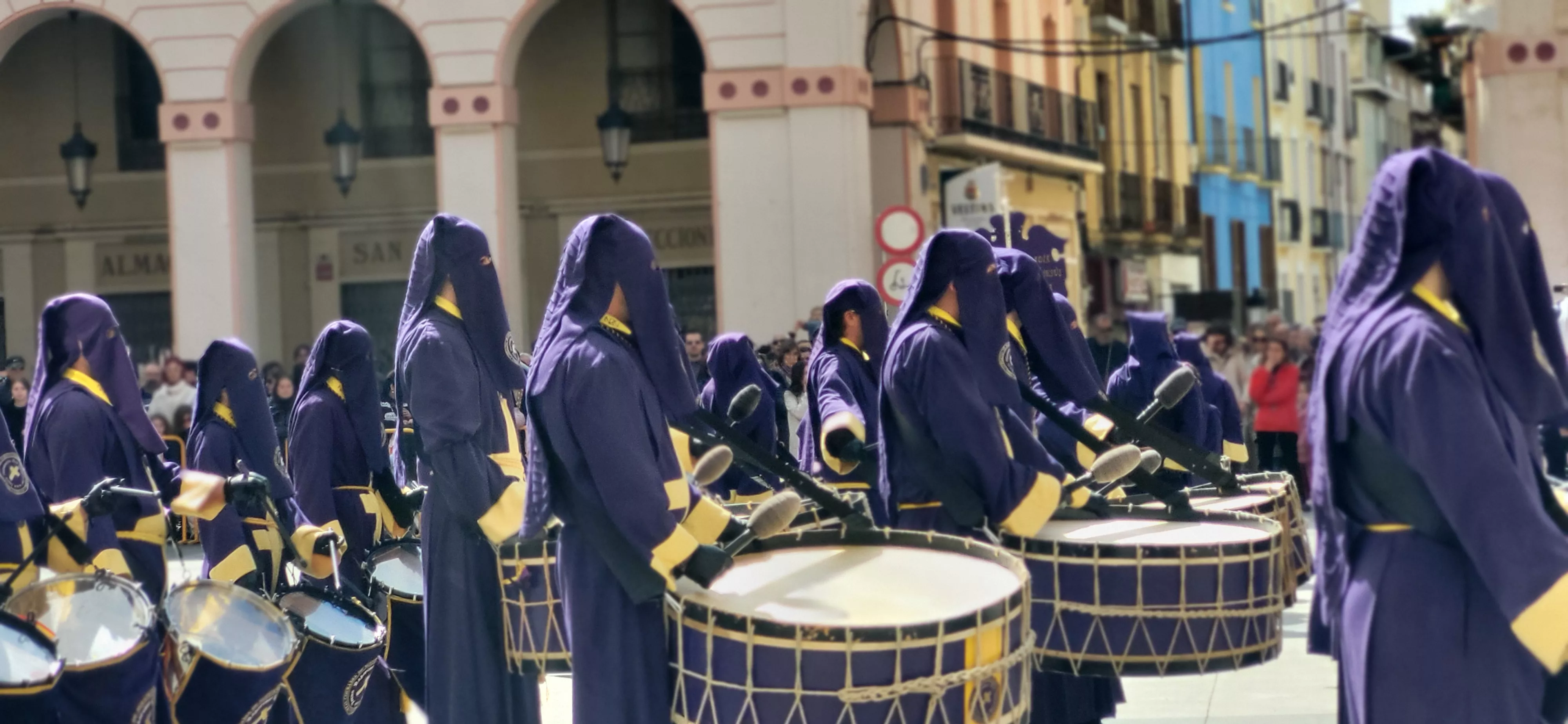Concentración de Bandas de la Semana Santa oscense. Foto Mercedes Manterola
