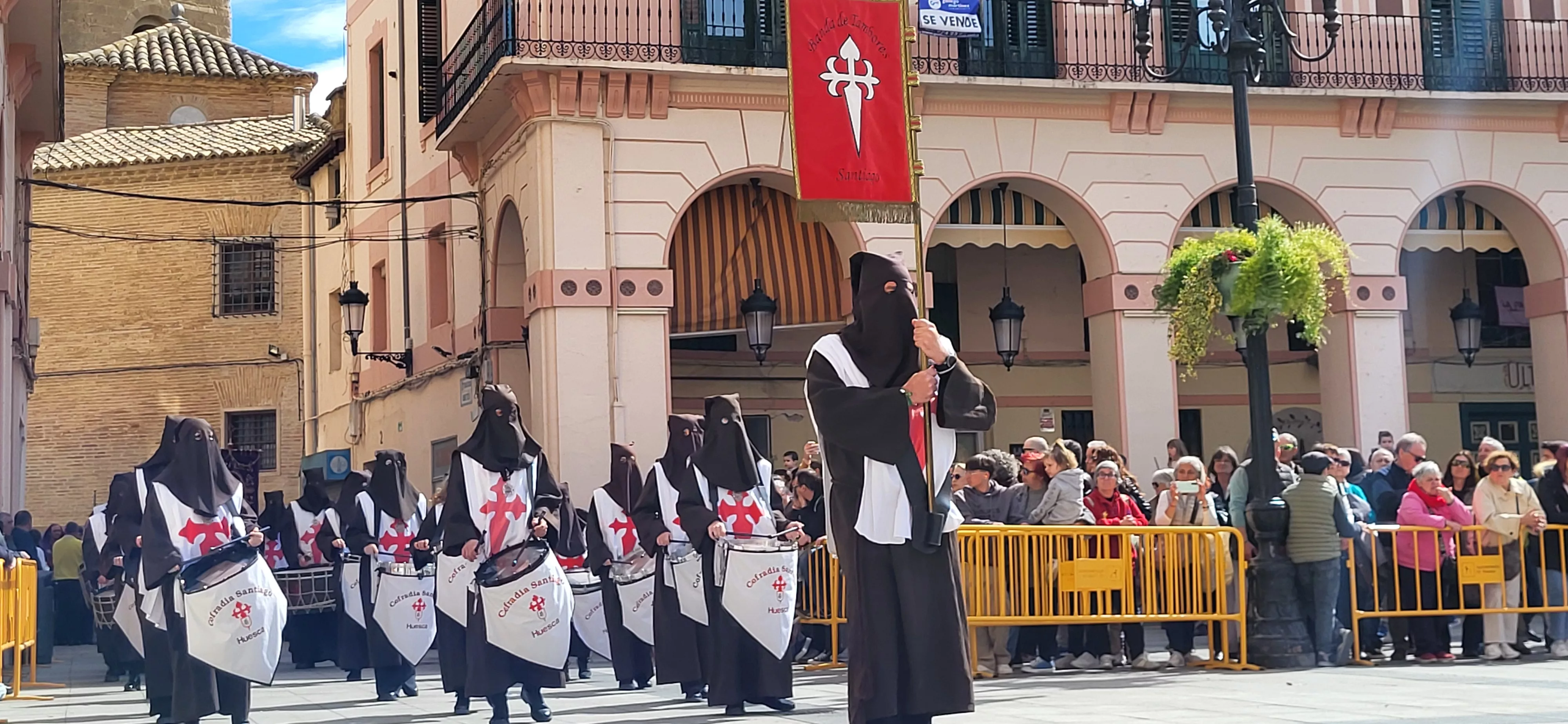 Concentración de Bandas de la Semana Santa oscense. Foto Mercedes Manterola