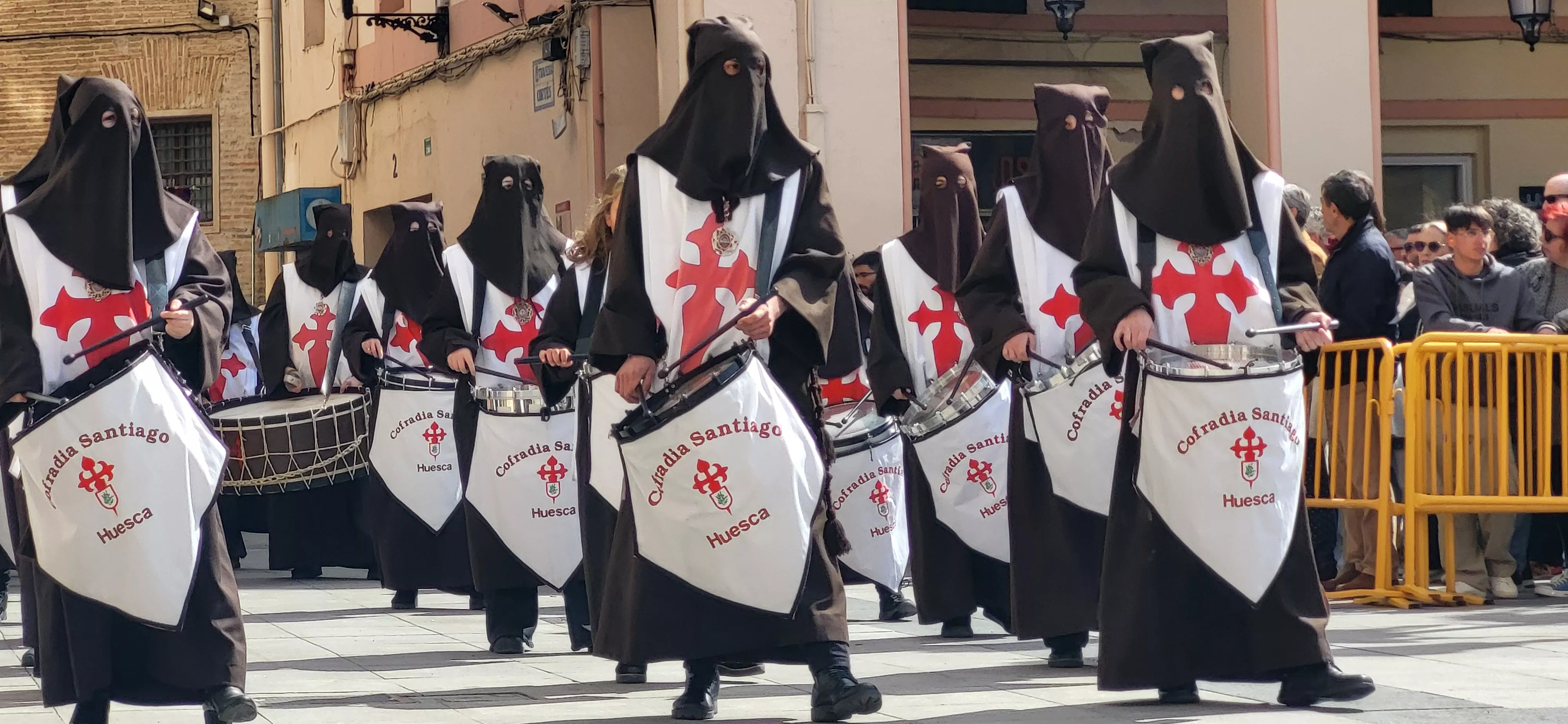 Concentración de Bandas de la Semana Santa oscense. Foto Mercedes Manterola