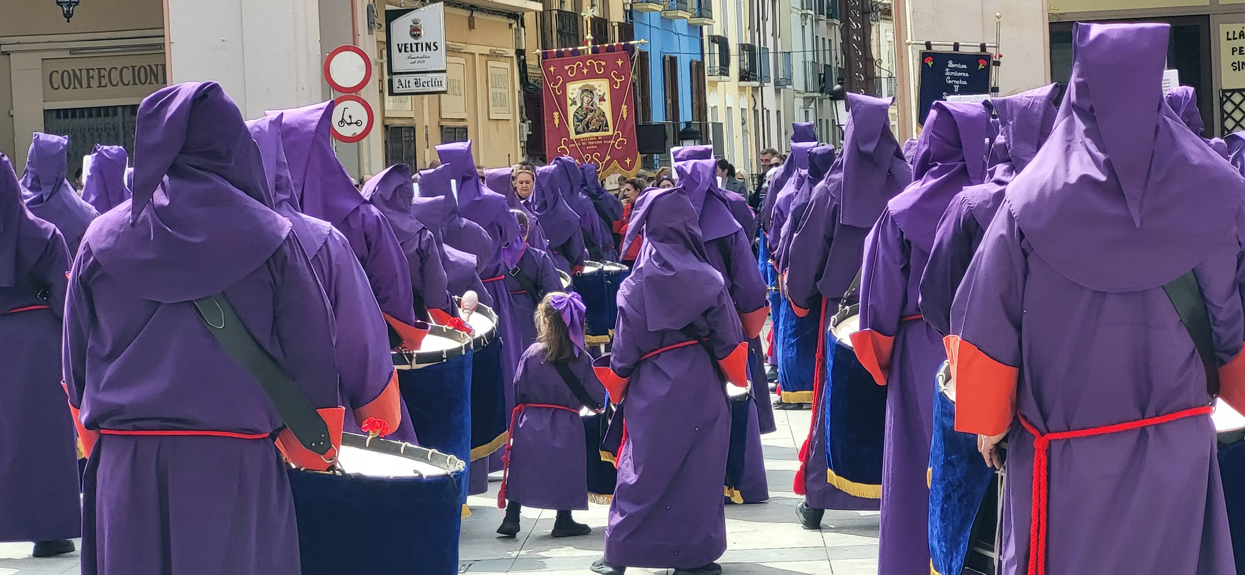 Concentración de Bandas de la Semana Santa oscense. Foto Mercedes Manterola