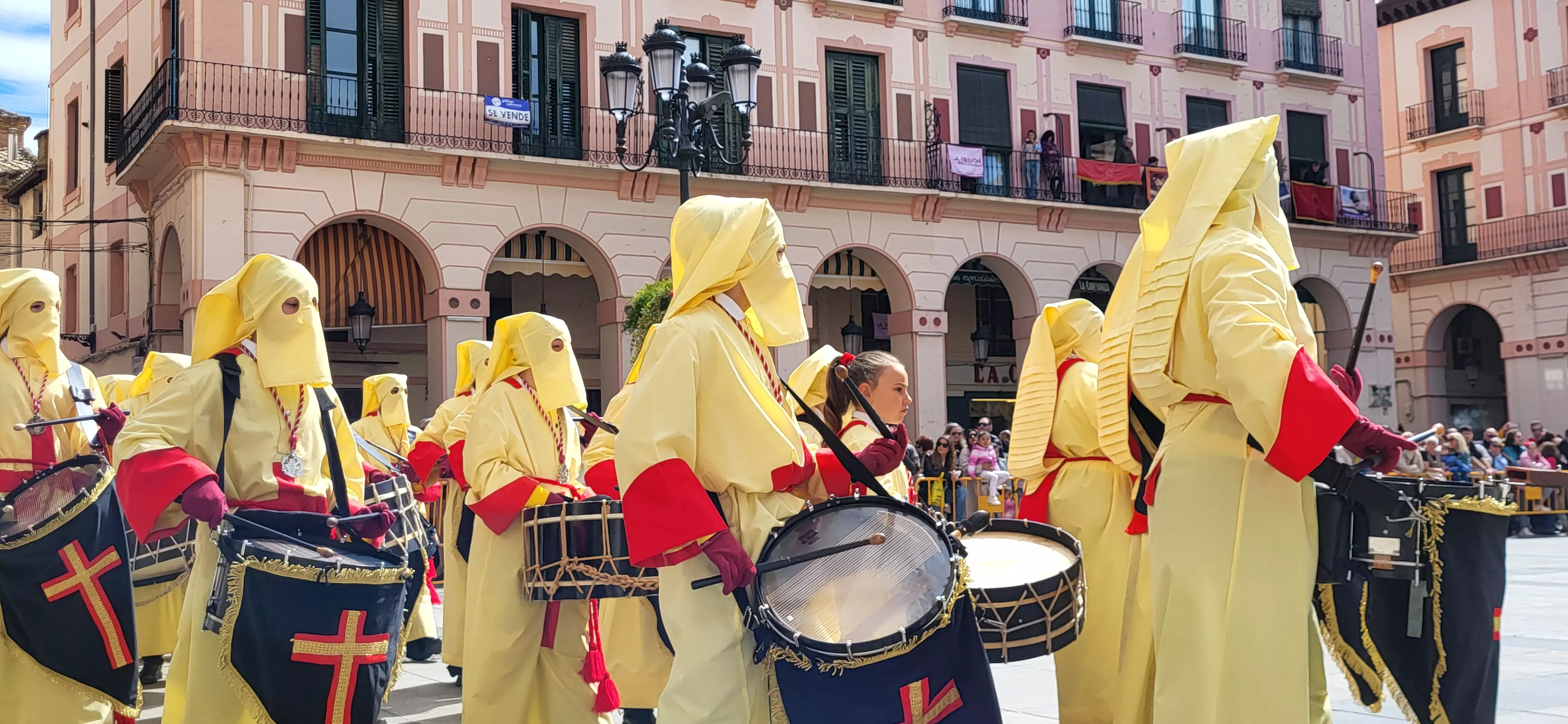 Concentración de Bandas de la Semana Santa oscense. Foto Mercedes Manterola