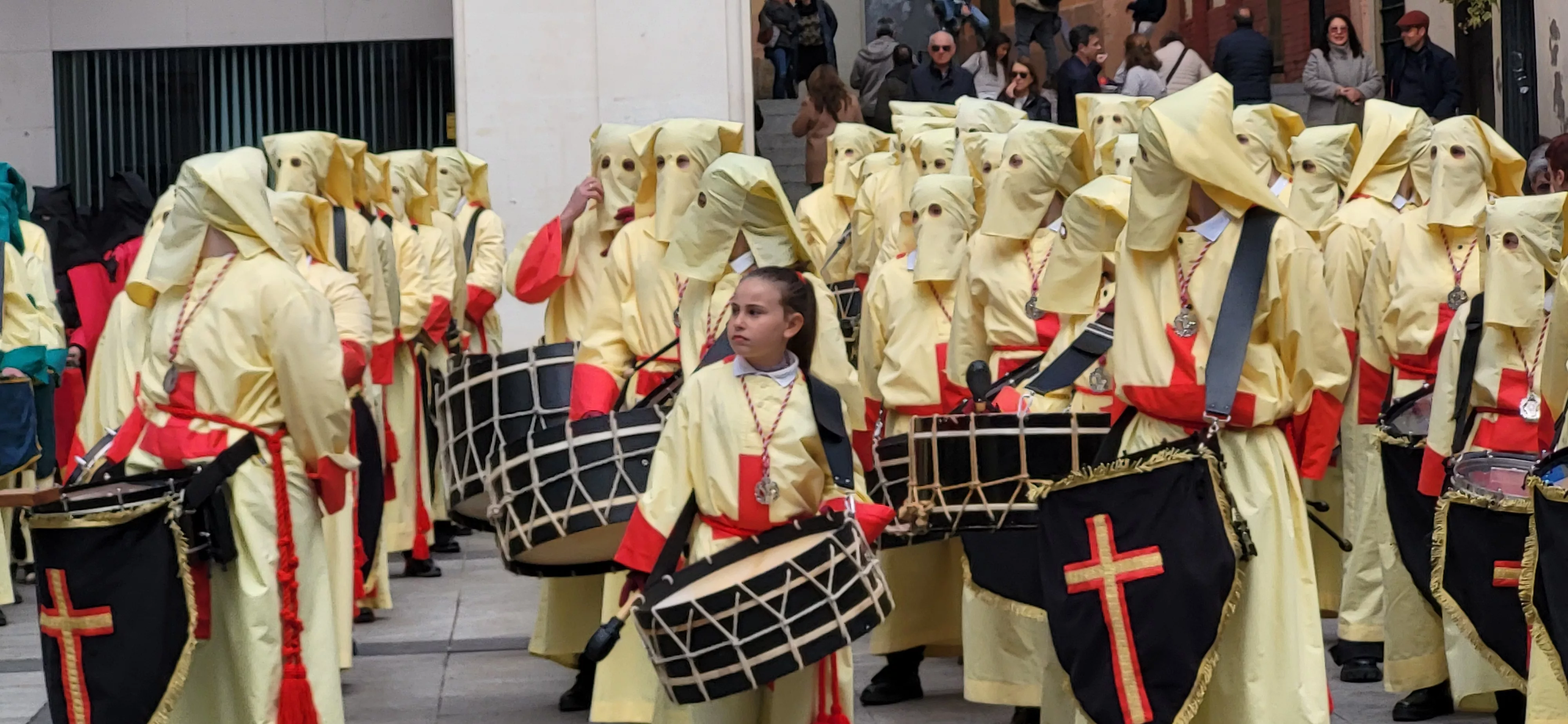 Concentración de Bandas de la Semana Santa oscense. Foto Mercedes Manterola