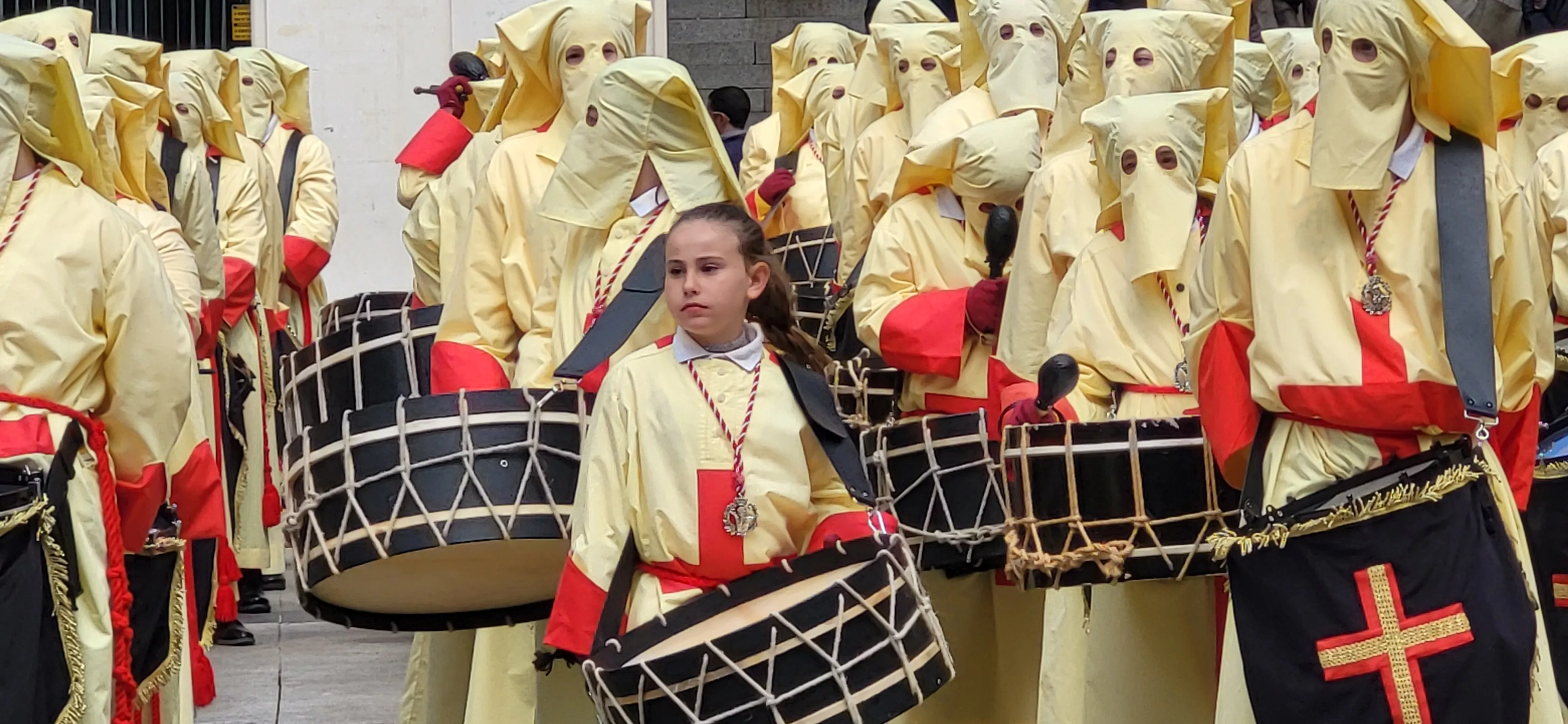 Concentración de Bandas de la Semana Santa oscense. Foto Mercedes Manterola