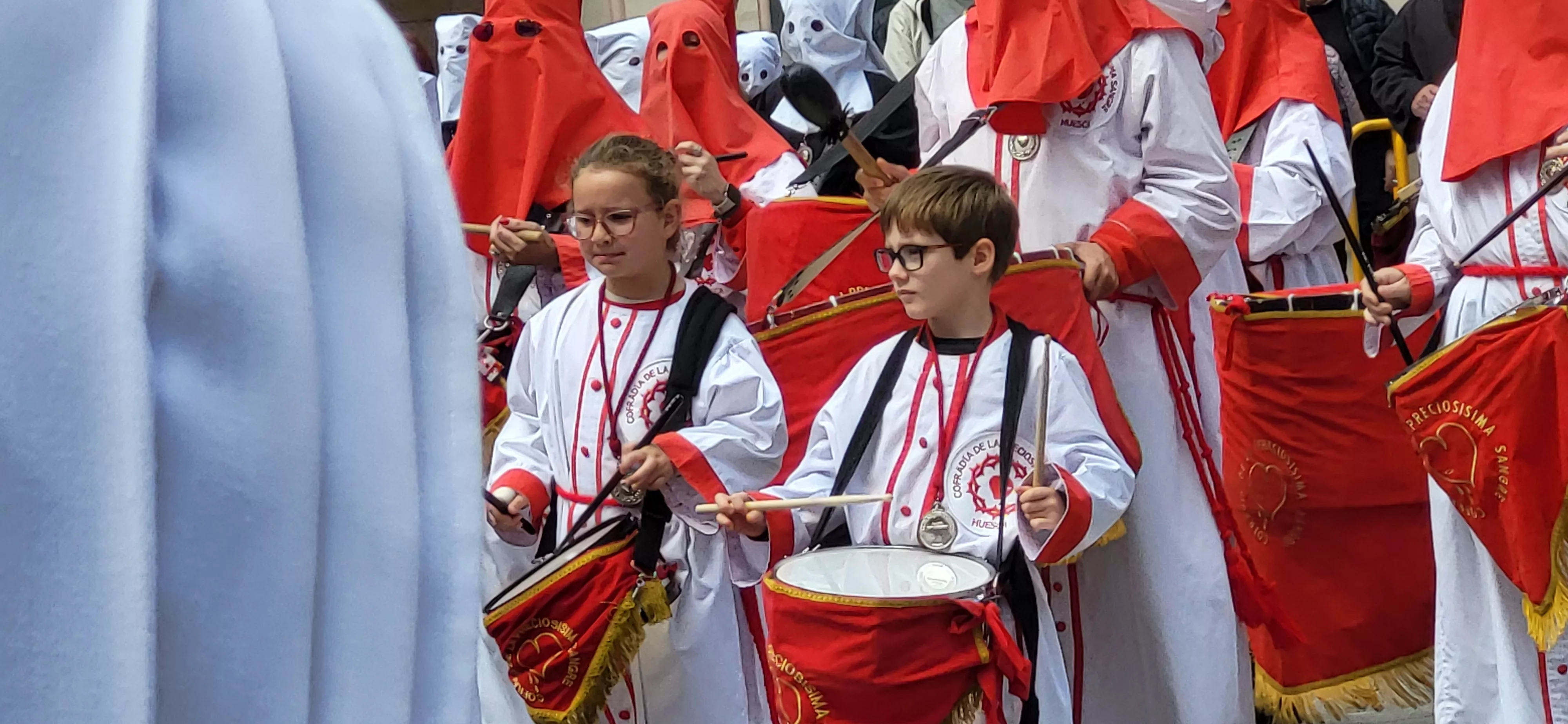 Concentración de Bandas de la Semana Santa oscense. Foto Mercedes Manterola
