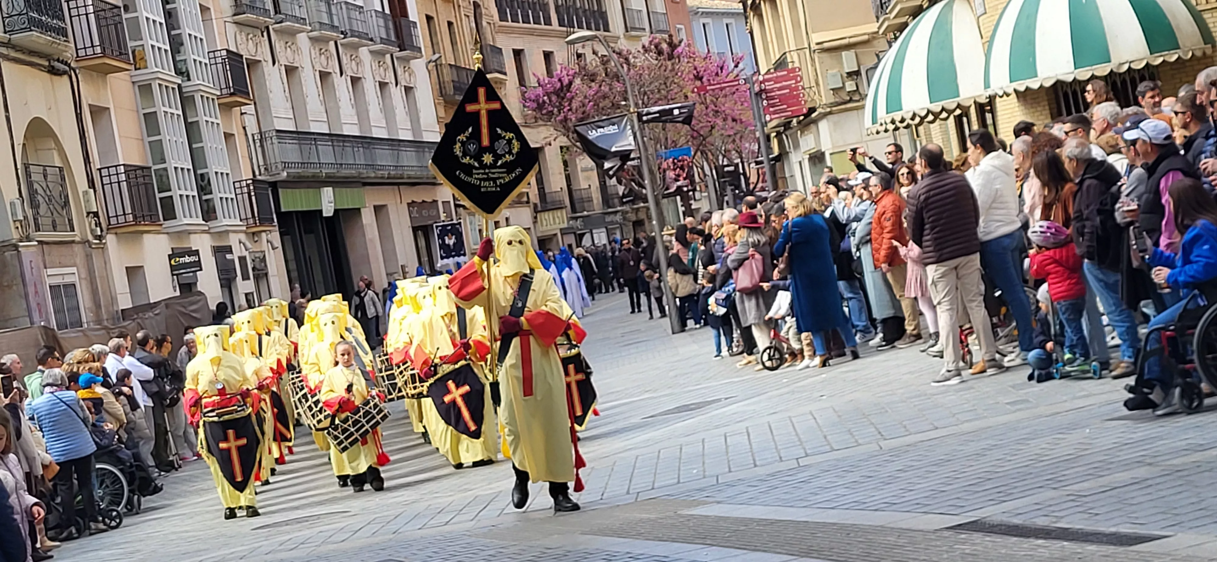 Concentración de Bandas de la Semana Santa oscense. Foto Mercedes Manterola