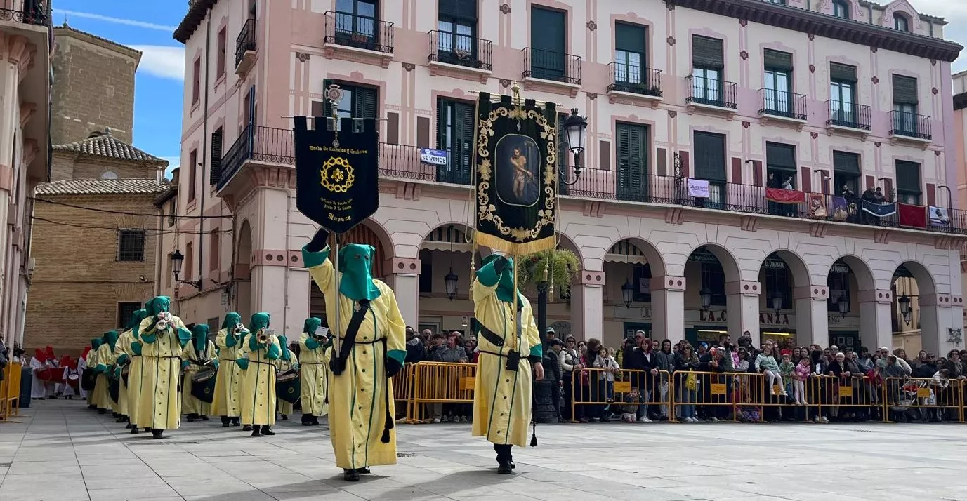 Concentración de Bandas de la Semana Santa oscense. Foto Mercedes Manterola