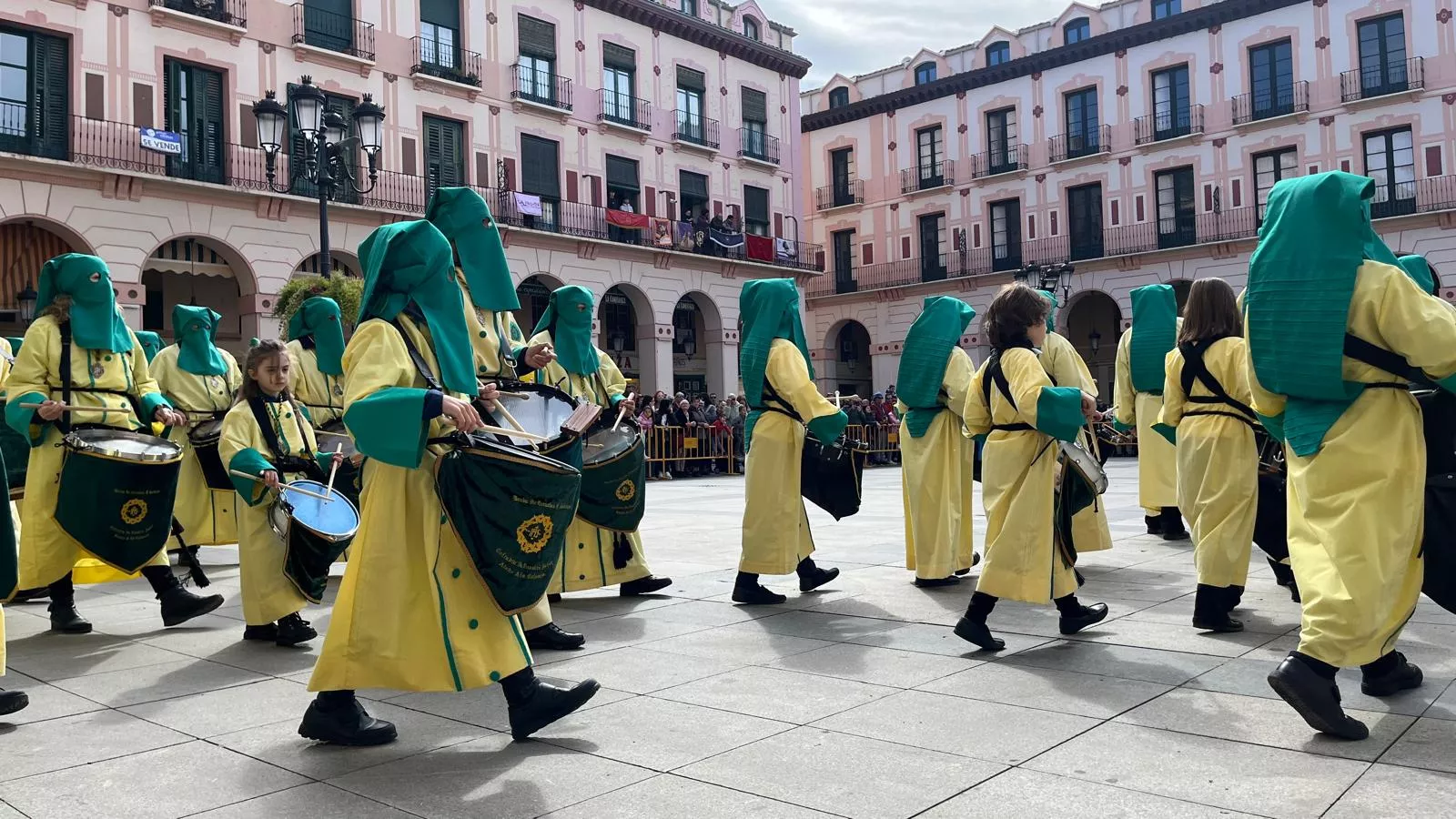 Concentración de Bandas de la Semana Santa oscense. Foto Mercedes Manterola