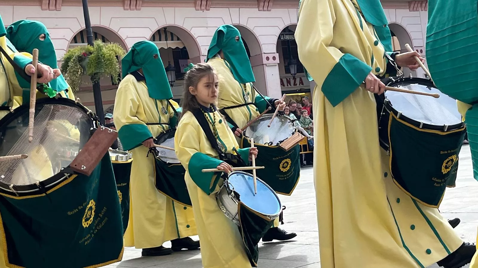 Concentración de Bandas de la Semana Santa oscense. Foto Mercedes Manterola