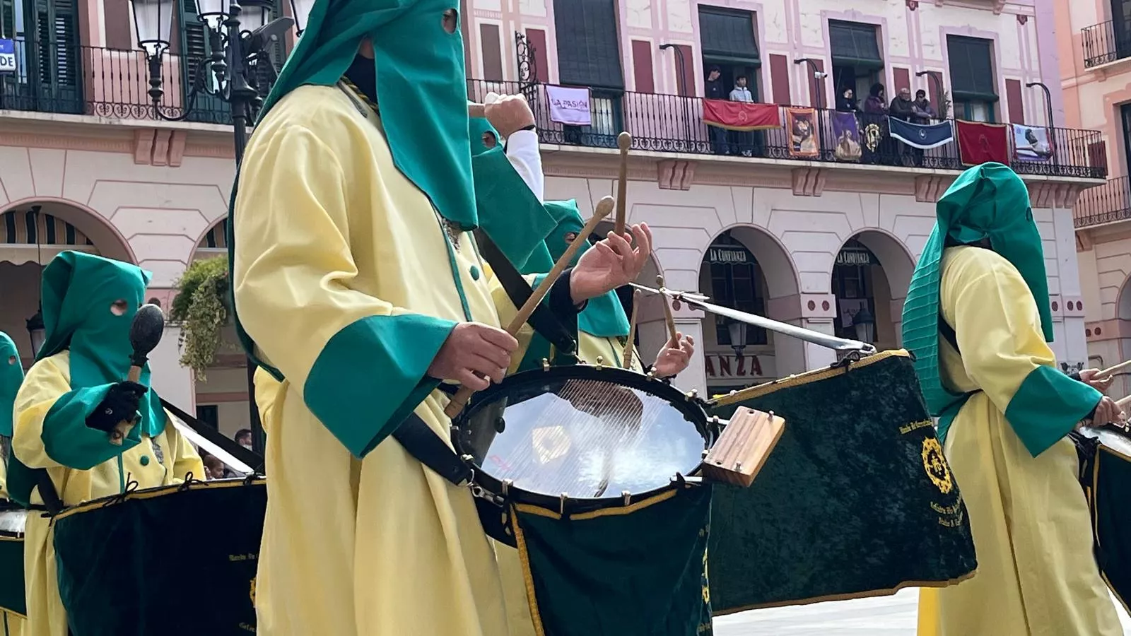 Concentración de Bandas de la Semana Santa oscense. Foto Mercedes Manterola