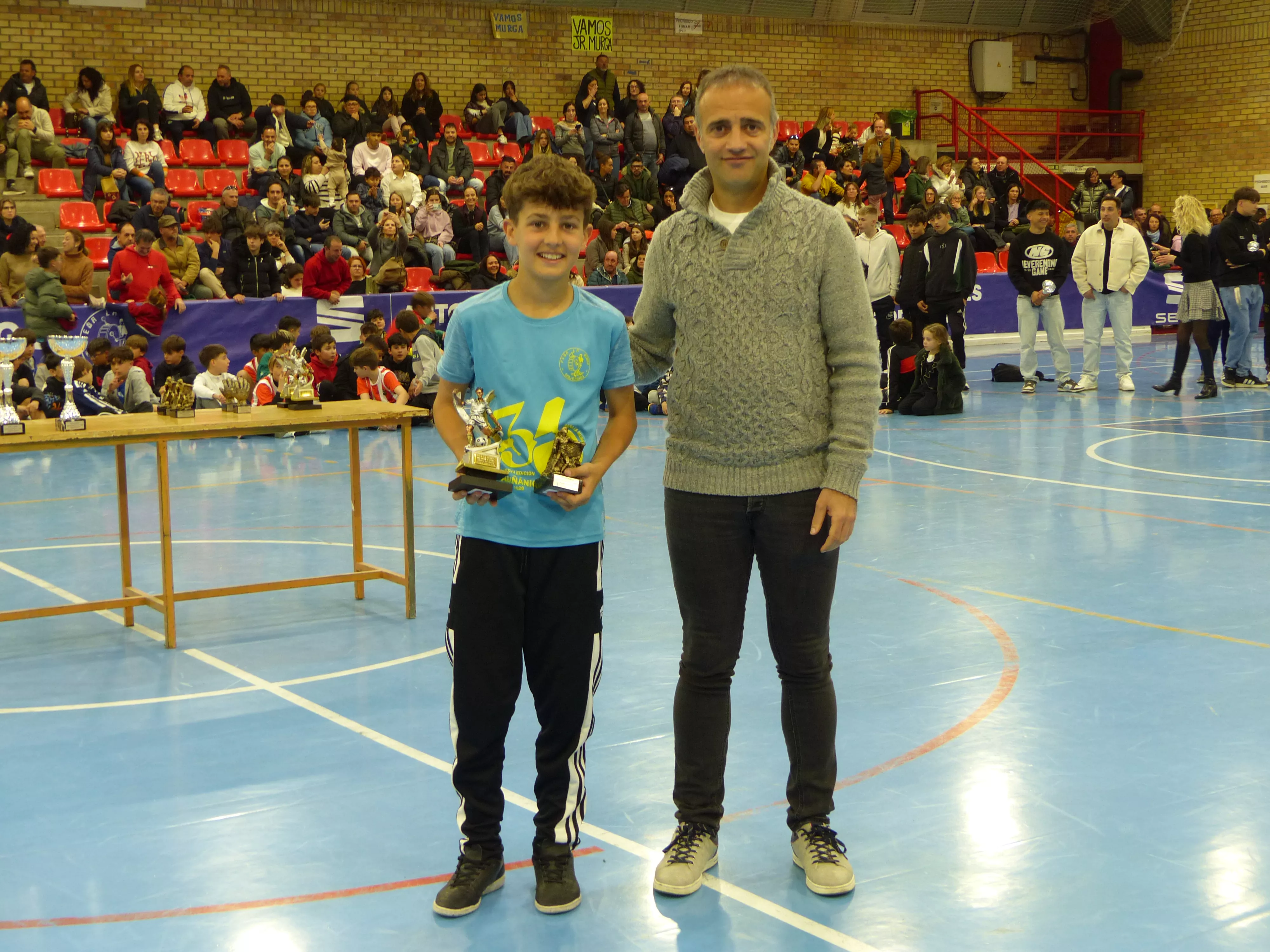 Alevín máximo goleador, Andrés Callejero. Foto: Andrés Alcaraz.