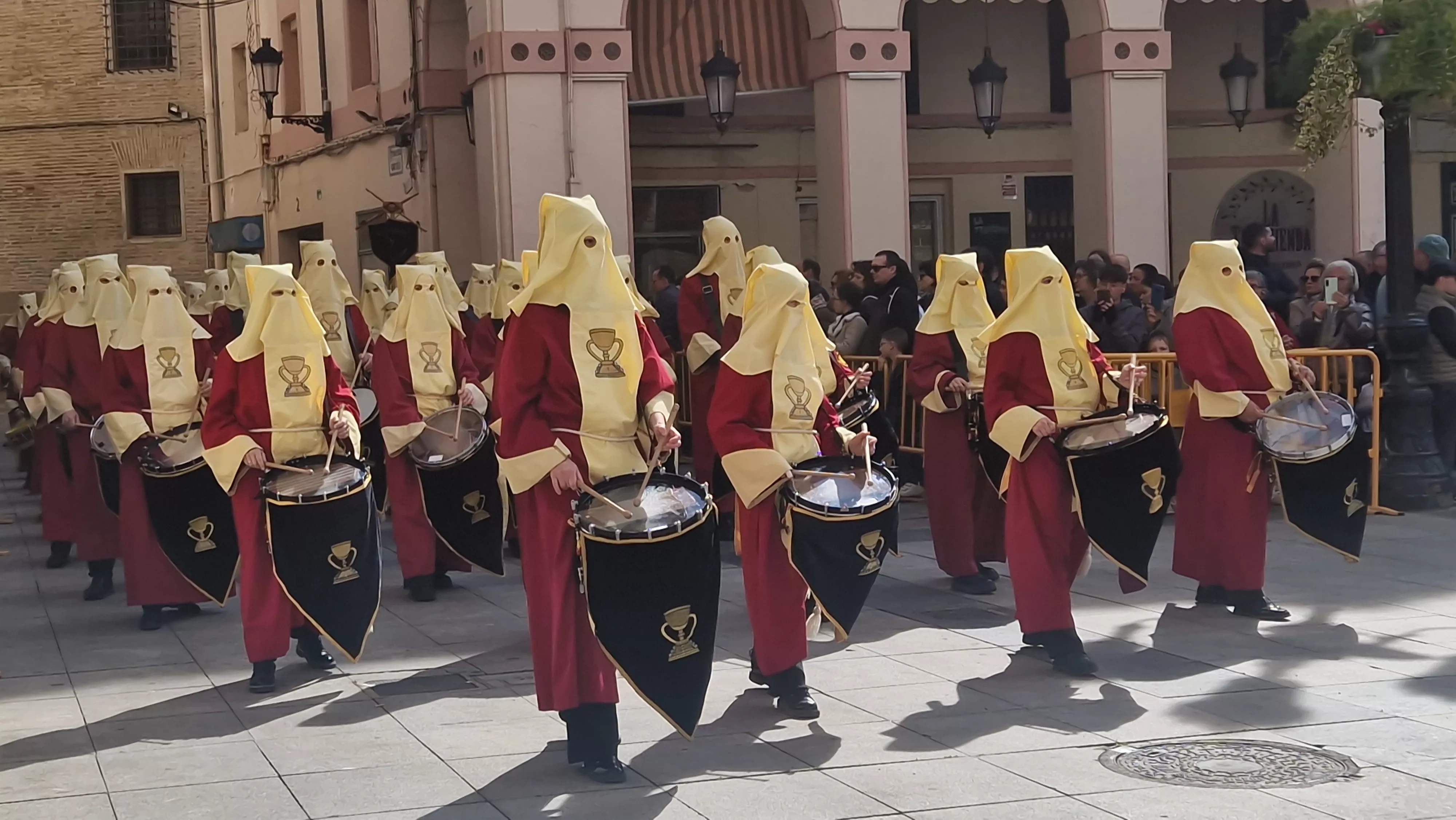 Concentración de Bandas de la Semana Santa oscense. Foto Myriam Martínez