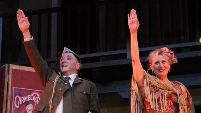 Ay Carmela en el Corral de Comedias de Robres. Foto Carlos Neofato