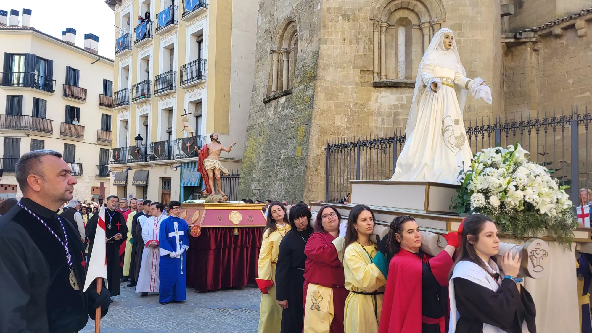  Procesión del Cristo Resucitado en Huesca. Foto Javier García Antón