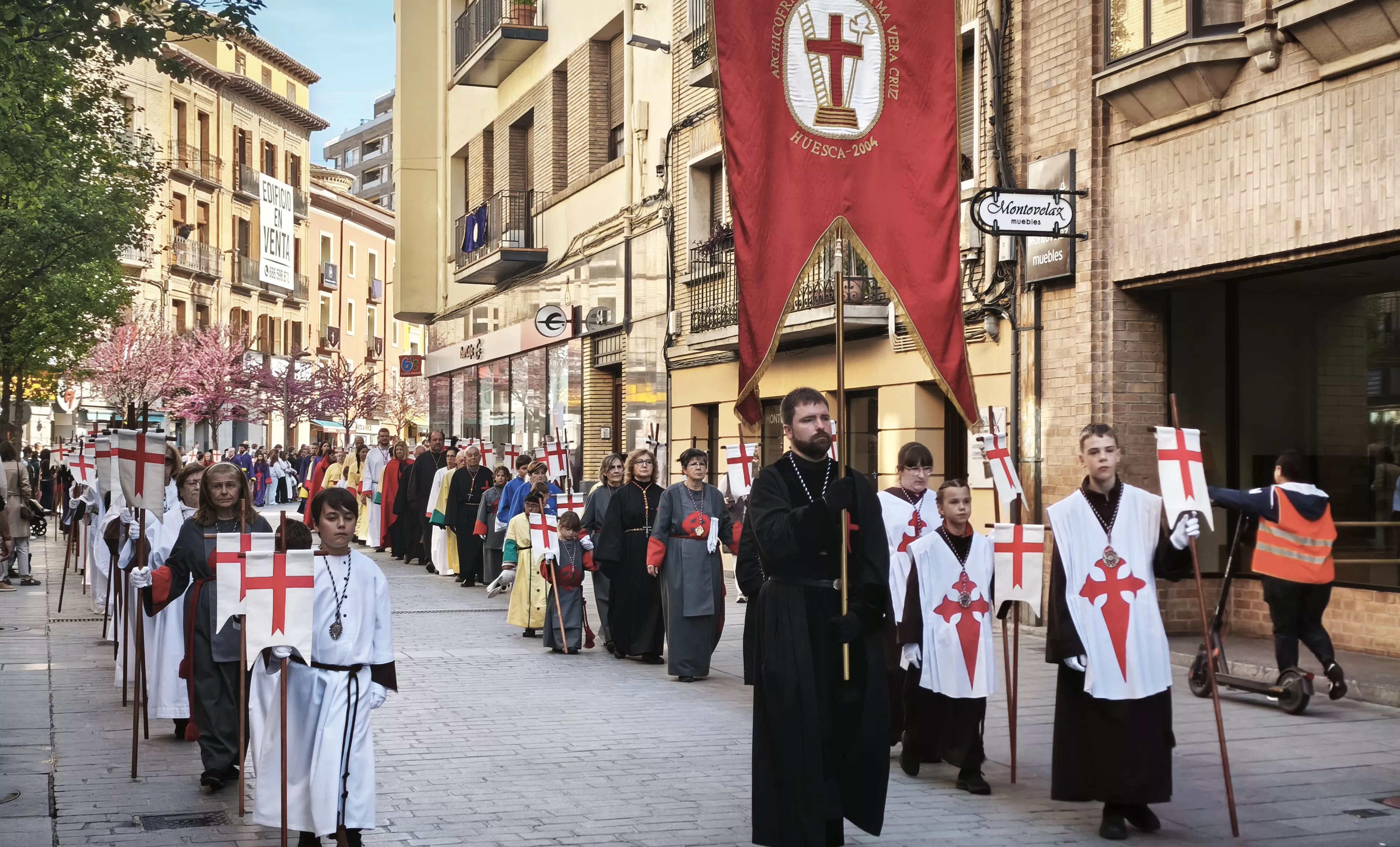 Procesión del Cristo Resucitado en Huesca. Foto María José Sampietro