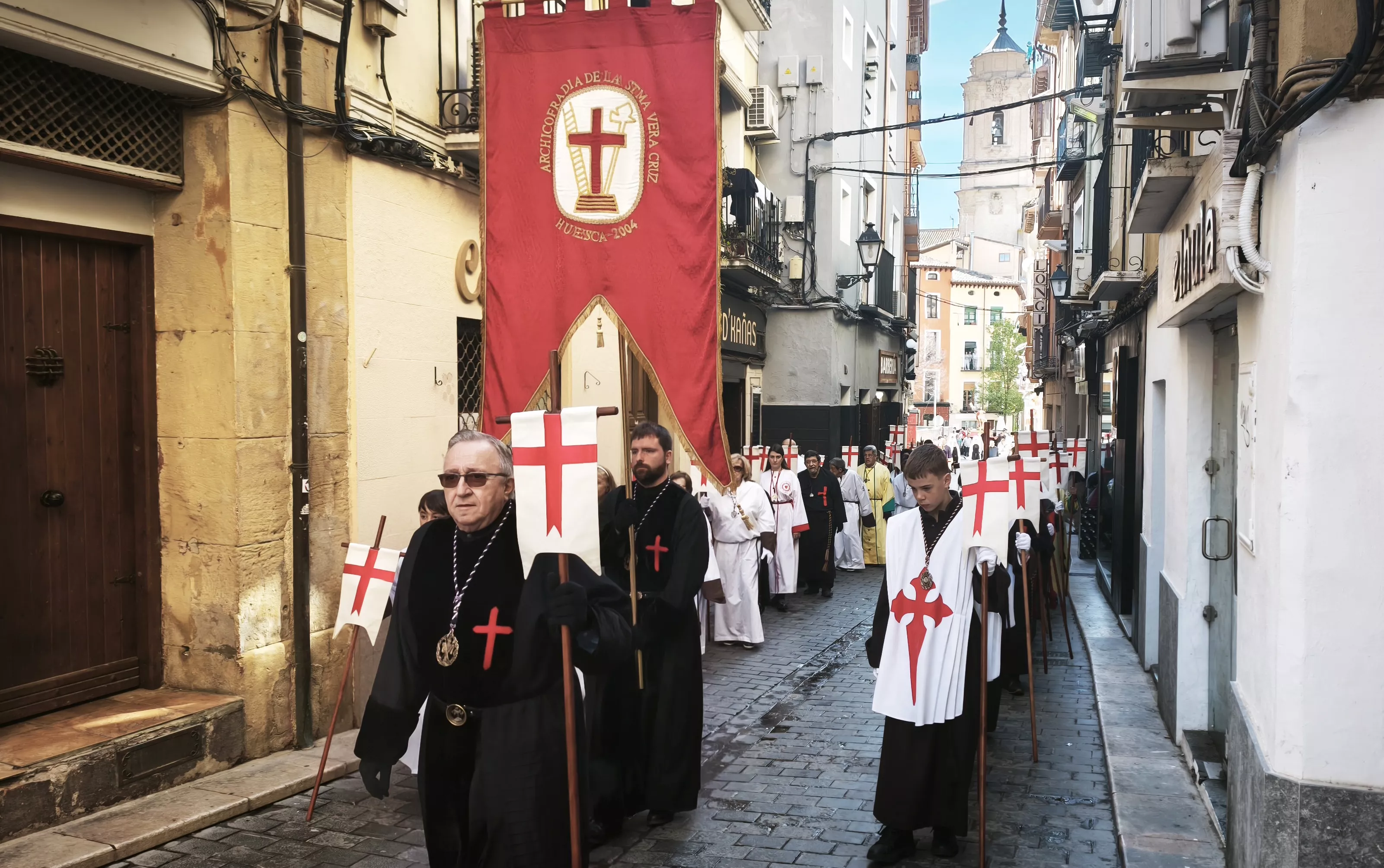 Procesión del Cristo Resucitado en Huesca. Foto María José Sampietro
