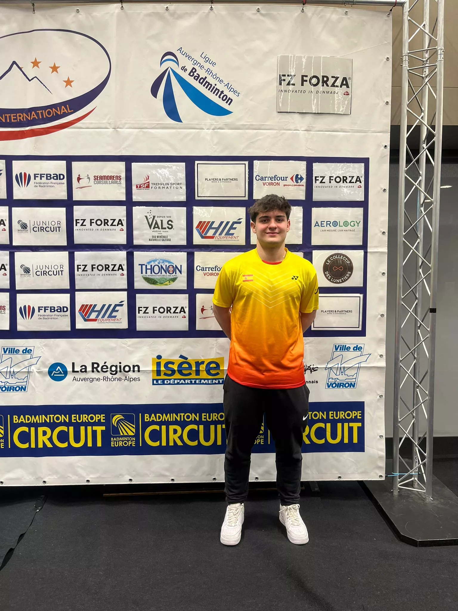 Gonzalo Isábal en el torneo de Voiron 